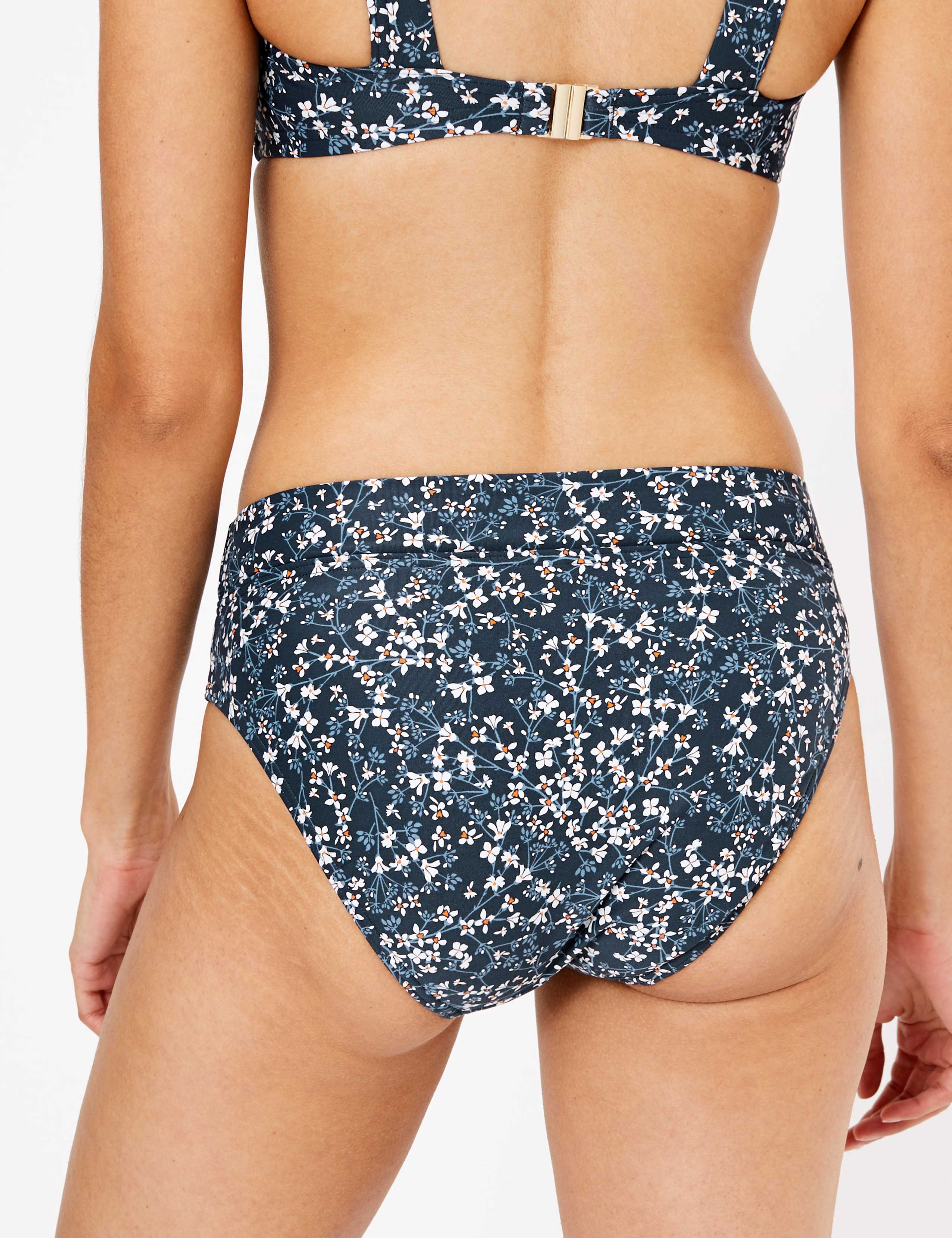 Ditsy Floral High Waisted Bikini Bottoms 3 of 5