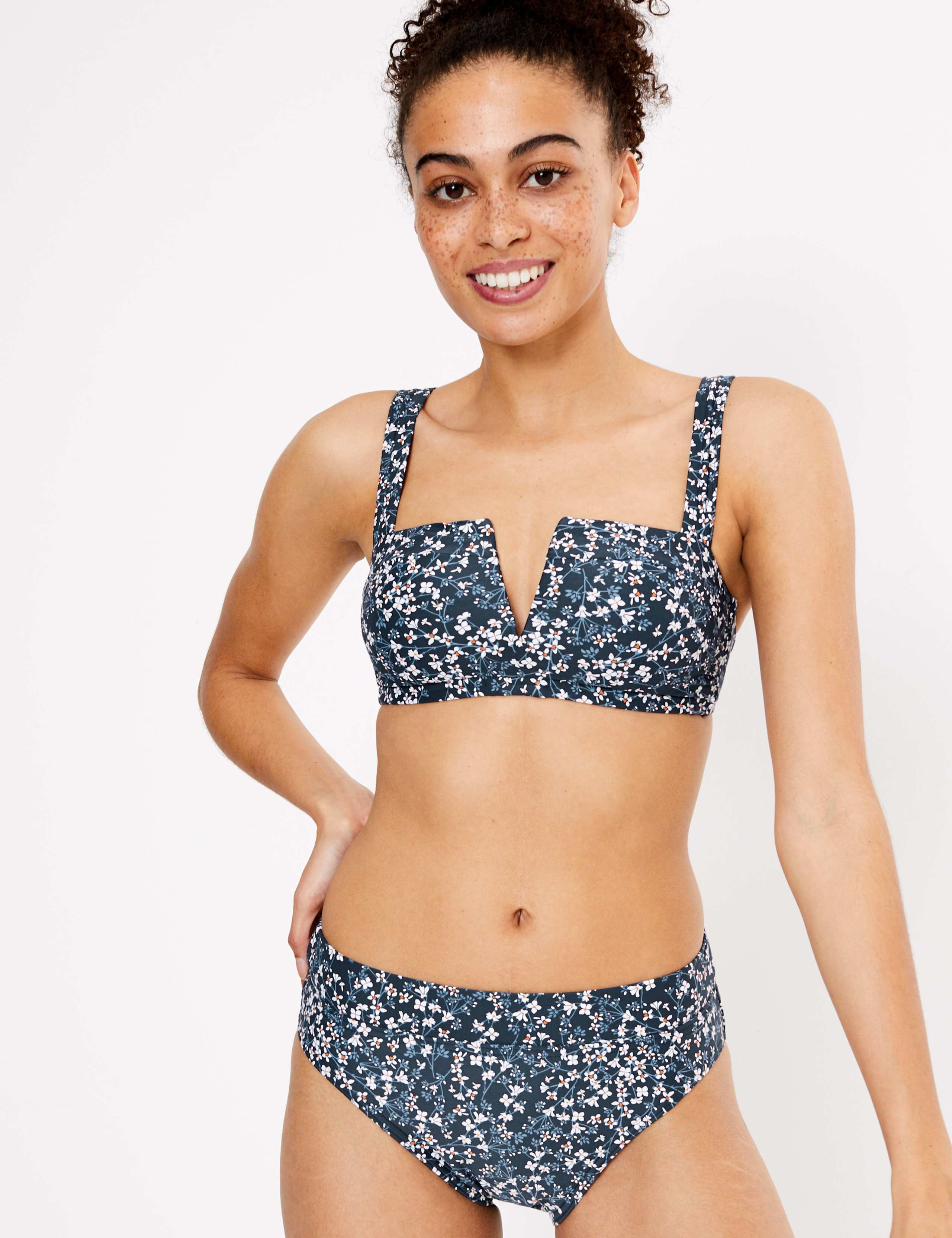 Ditsy Floral High Waisted Bikini Bottoms 4 of 5
