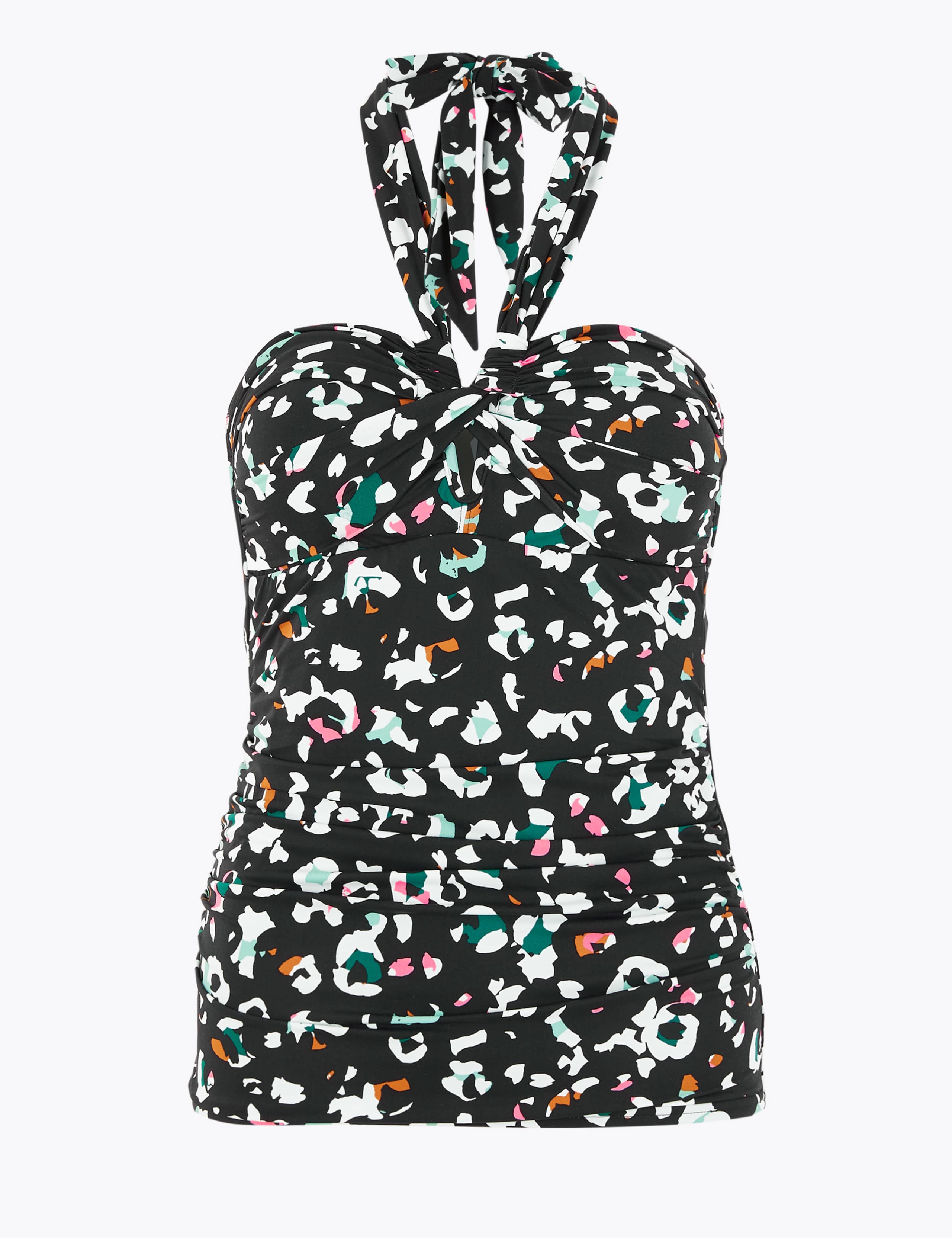 Tummy Control Animal Print Tankini Top 2 of 5