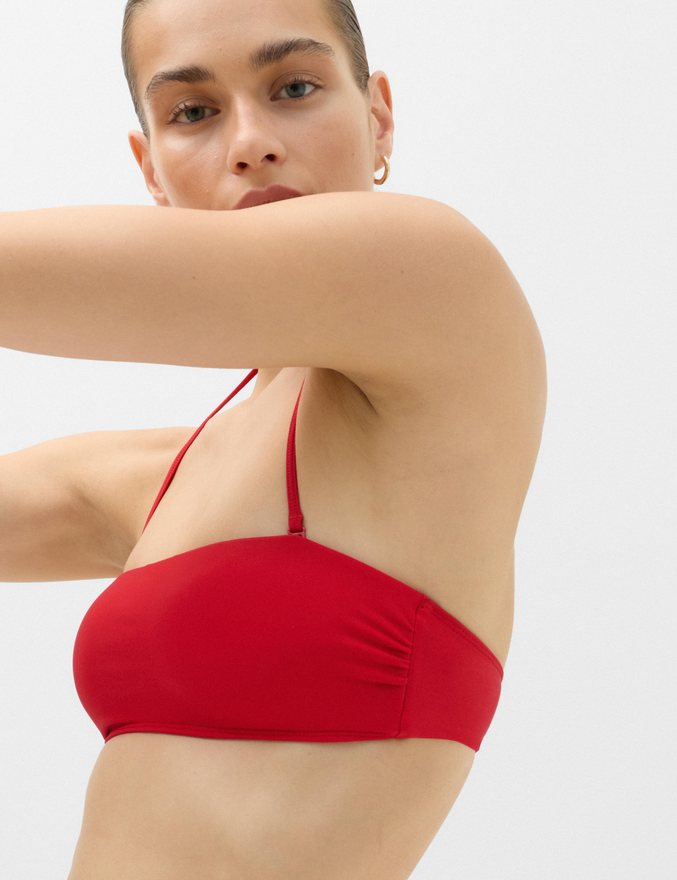 Padded Bandeau Halter Neck Bikini Top 3 of 5