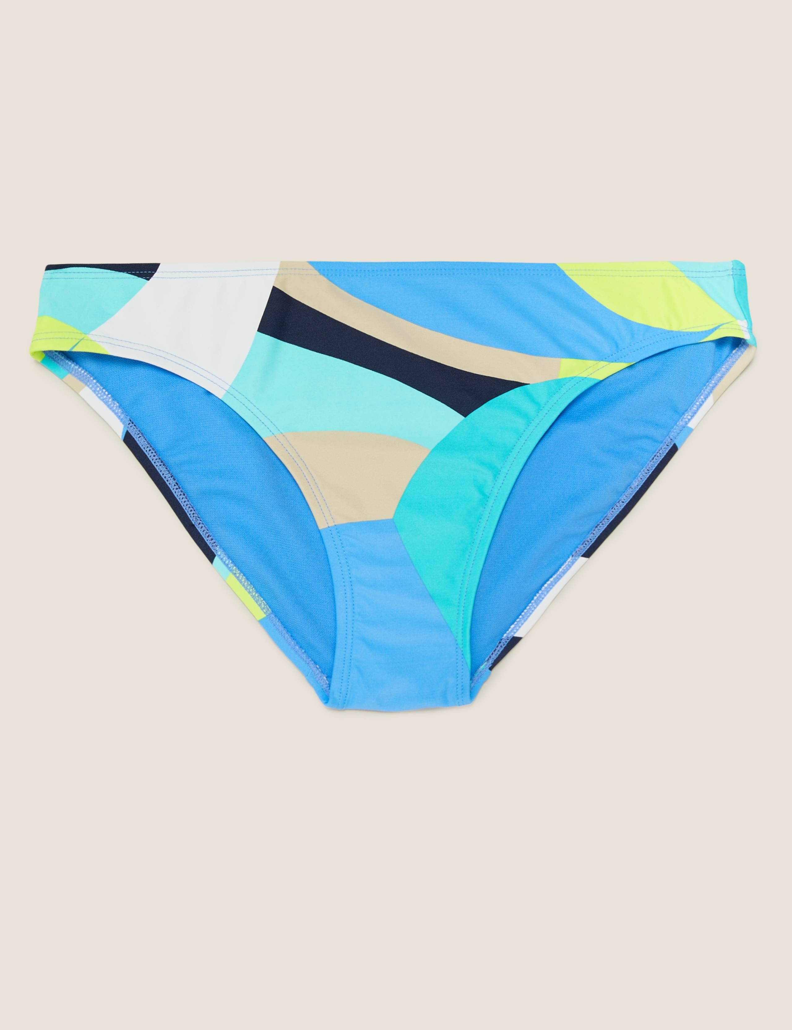 Printed High Leg Bikini Bottoms 2 of 5