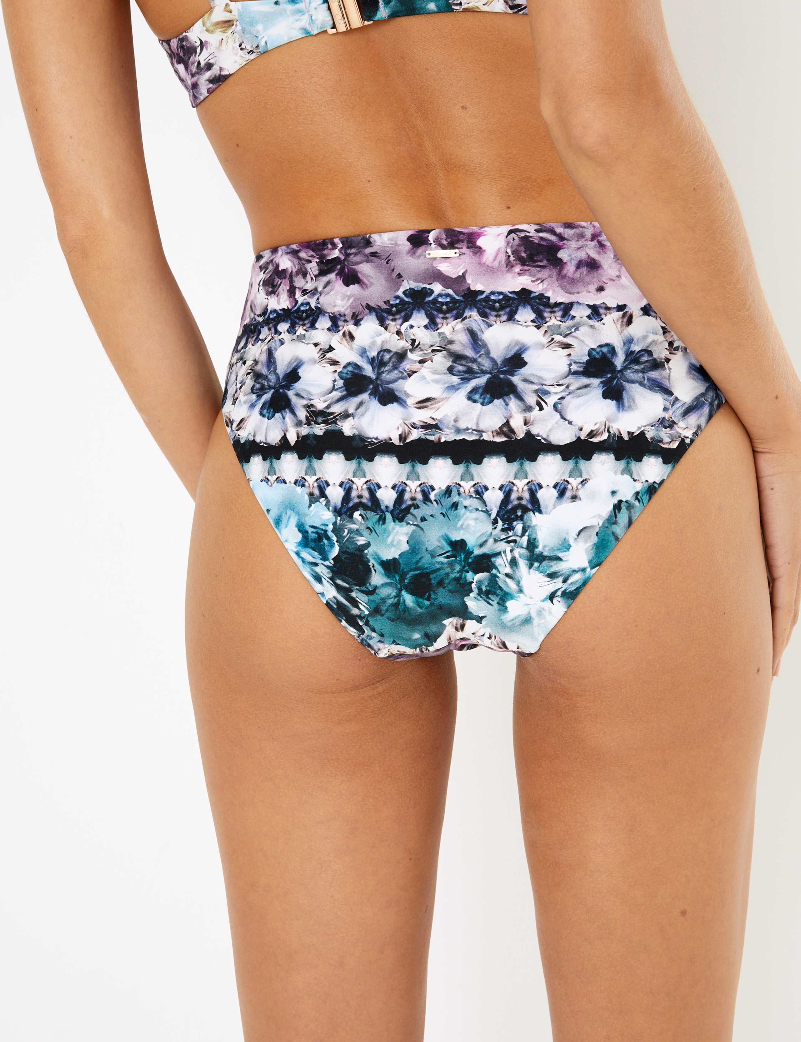 Ombre Print High Waisted Bikini Bottoms 3 of 4
