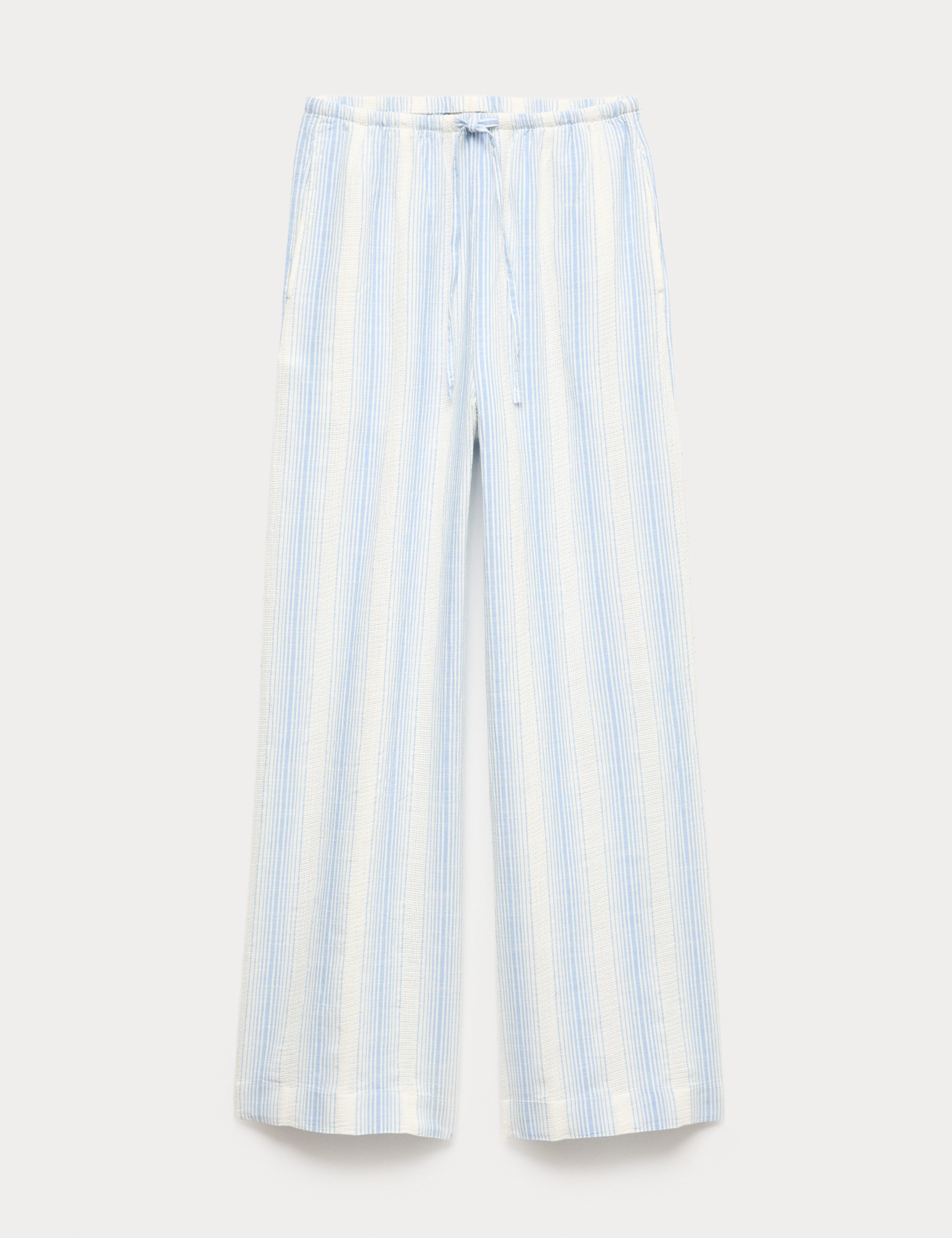 Pure Cotton Striped Beach Trousers 2 of 6