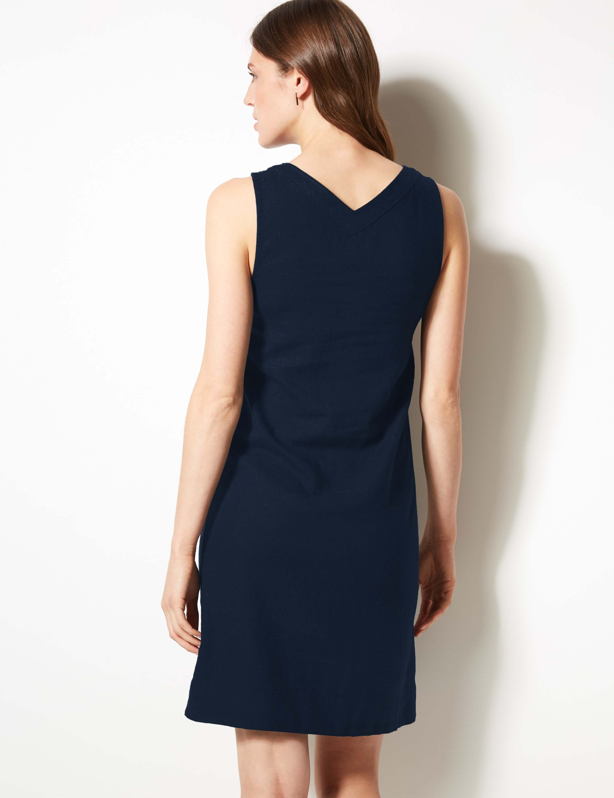 Linen Rich Shift Dress 4 of 4