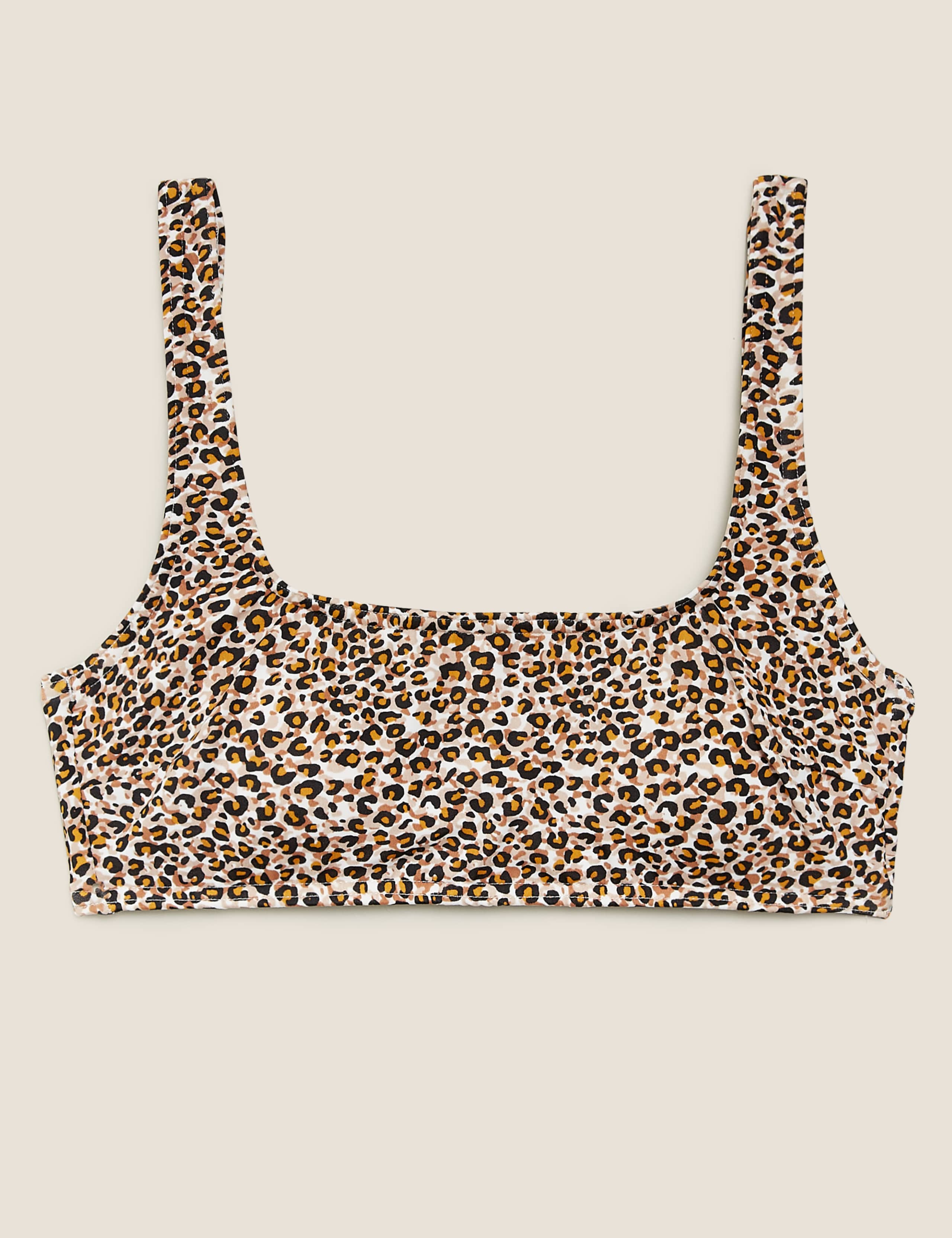 Printed Padded Square Neck Bikini Top 2 of 6