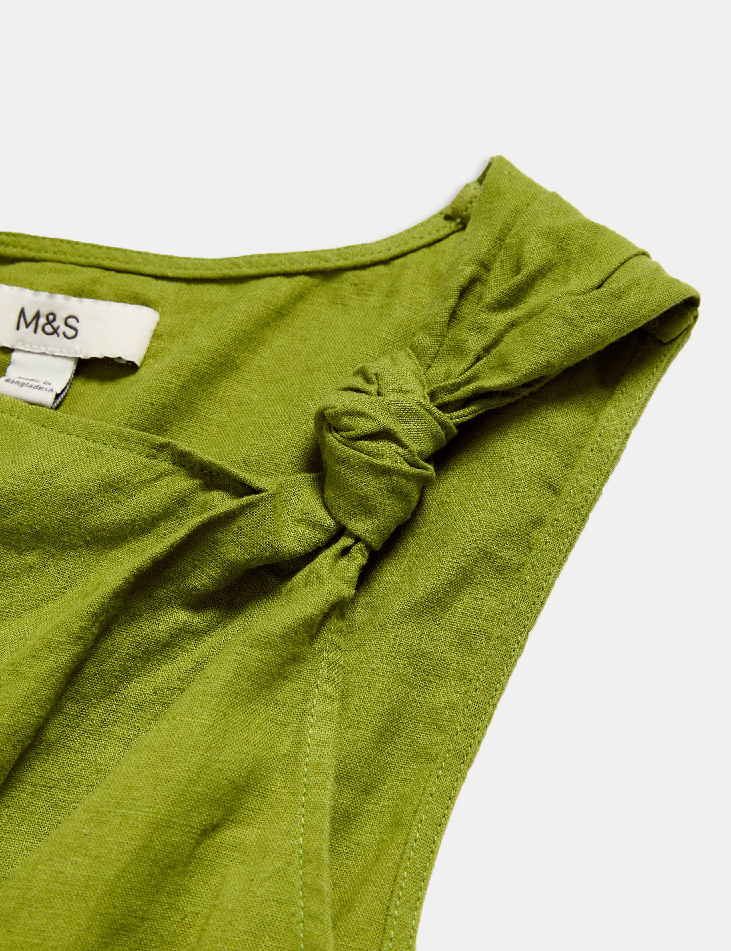 Linen Rich Twist One Shoulder Top 8 of 8