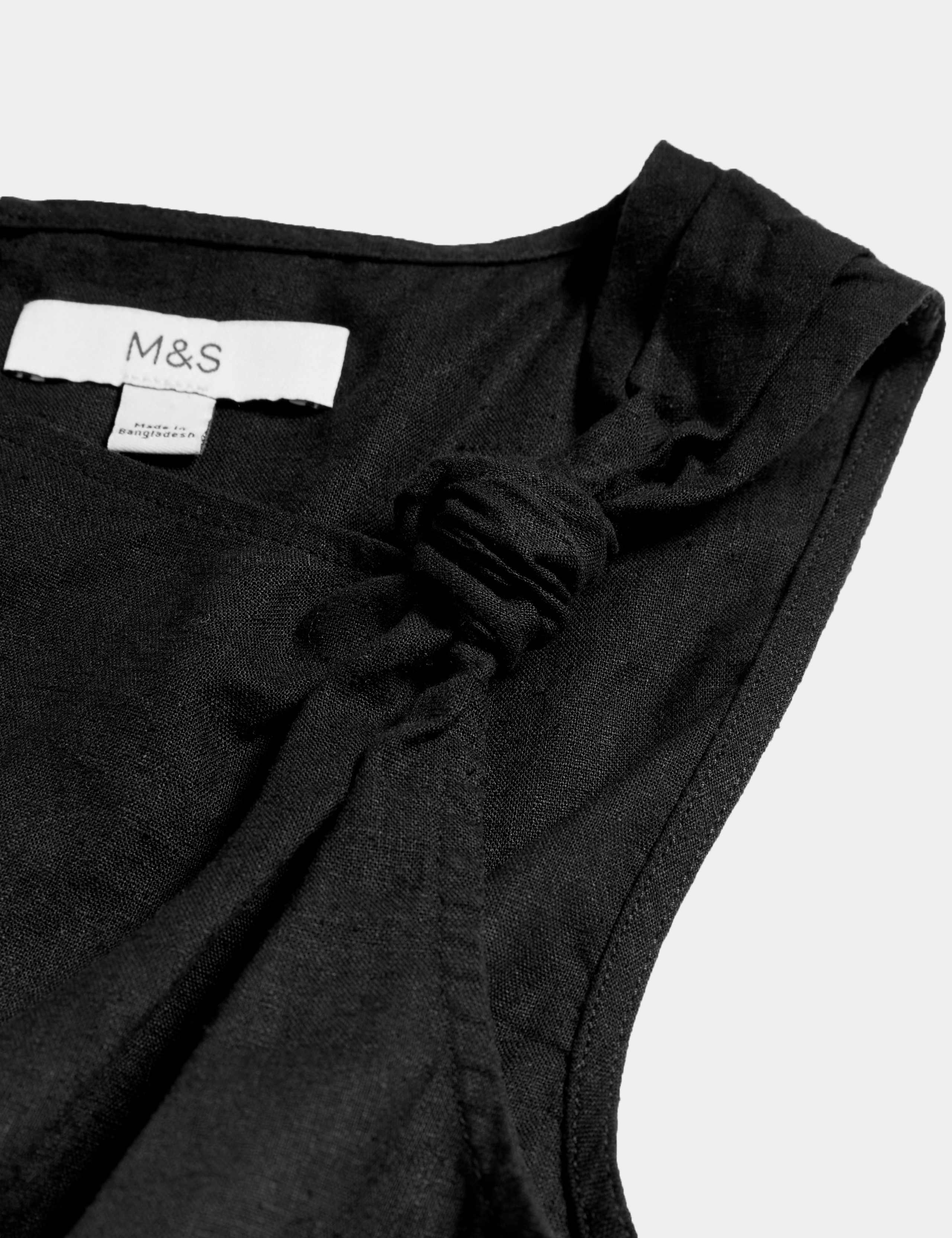 Linen Rich Twist One Shoulder Top 8 of 8