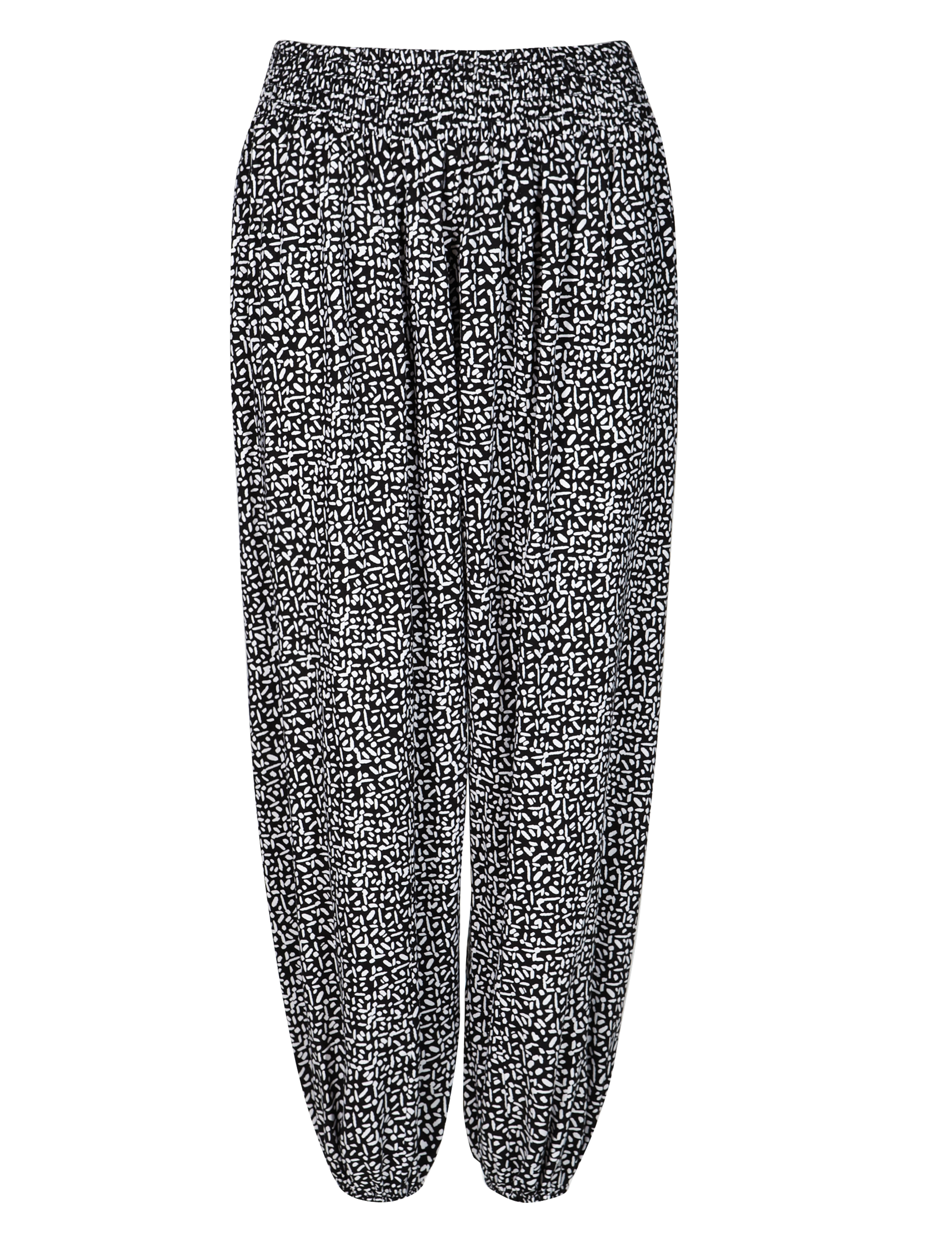 Smocked Waist Harem Trousers 2 of 5