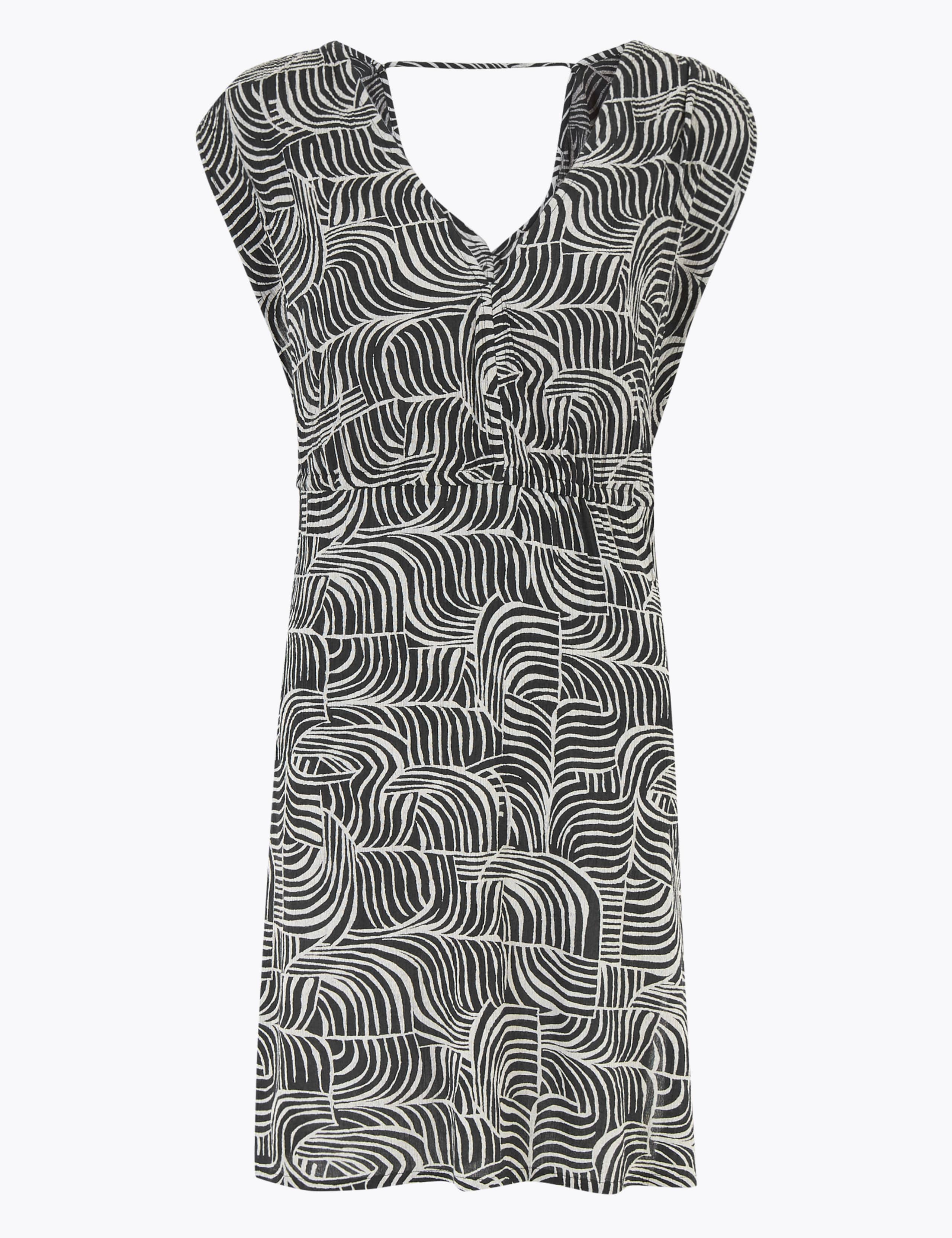 Cotton Monochrome Beach Cover Up Kaftan 1 of 1