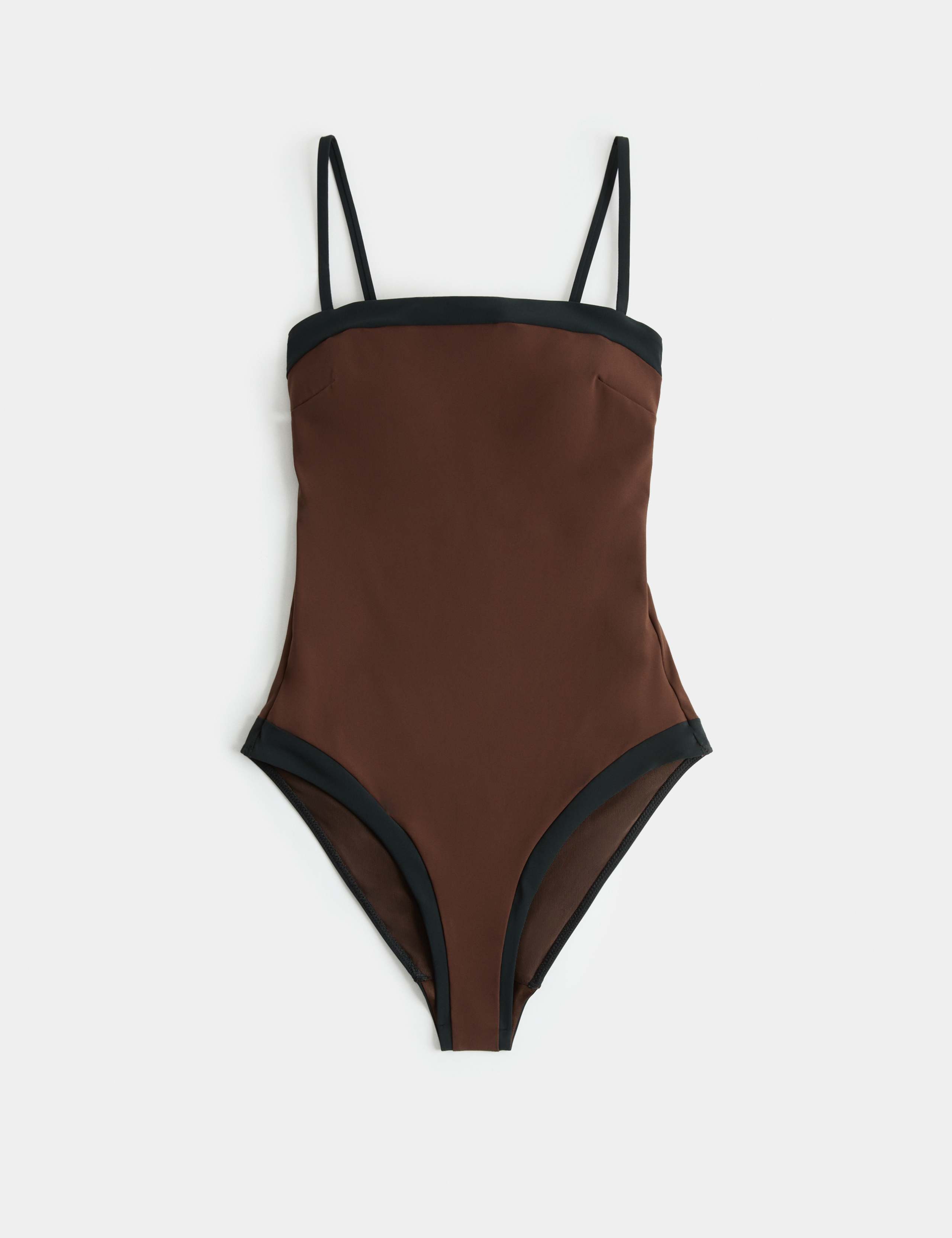 Firm Control Colour Block Square Neck Swimsuit 1 of 1