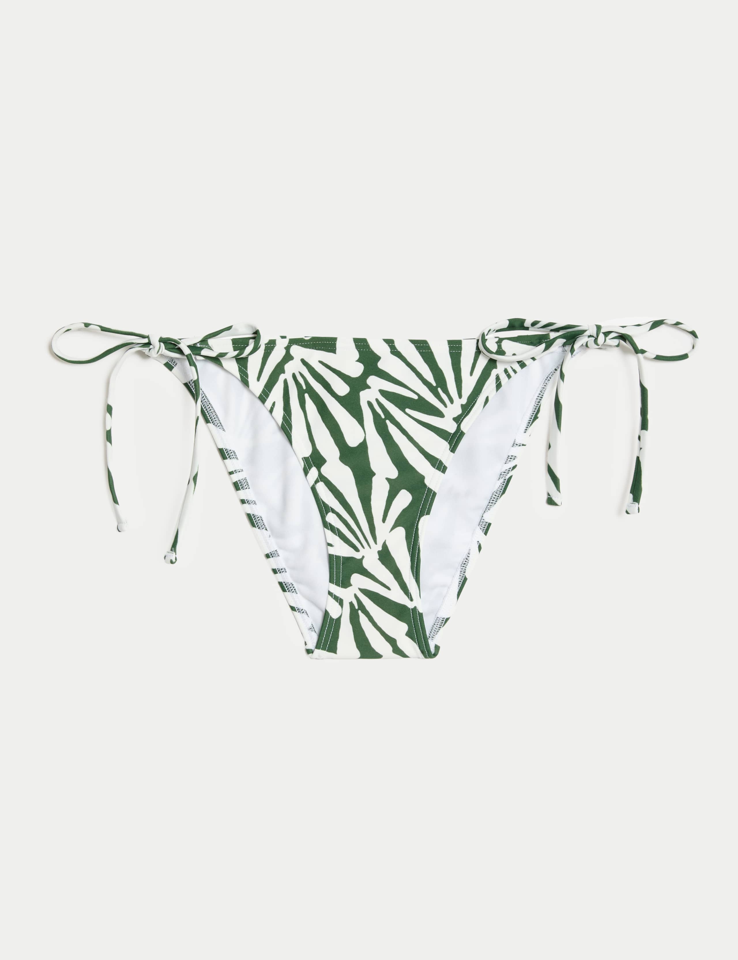 Printed Tie Side Bikini Bottoms 2 of 5
