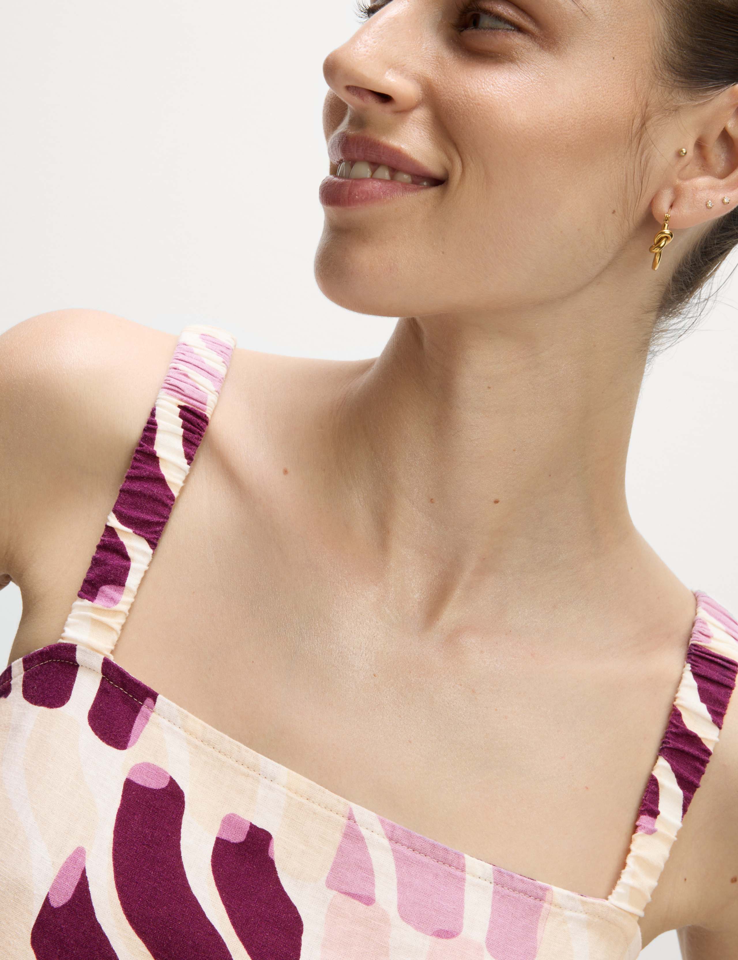 Linen Rich Printed Cami Top 6 of 7