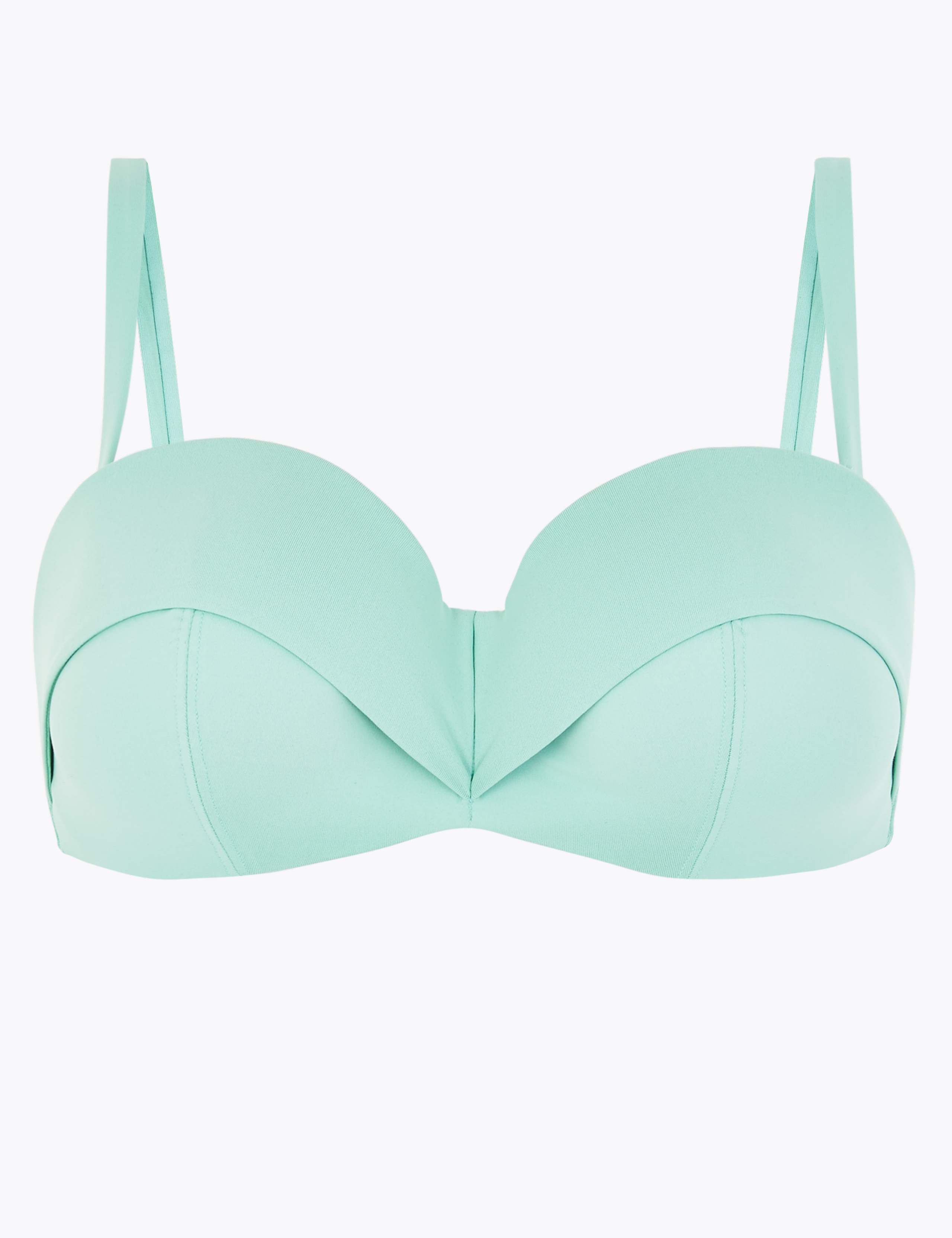 Underwired Cuff Bandeau Bikini Top 2 of 5