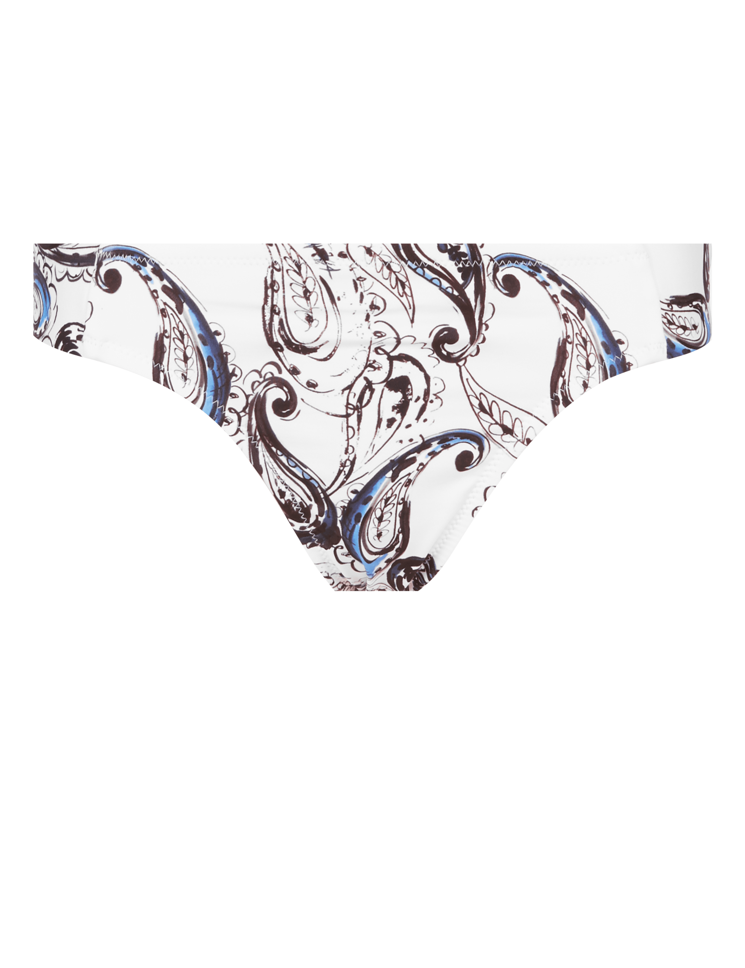 Italian Fabric Paisley Print Hipster Bikini Bottoms 2 of 3