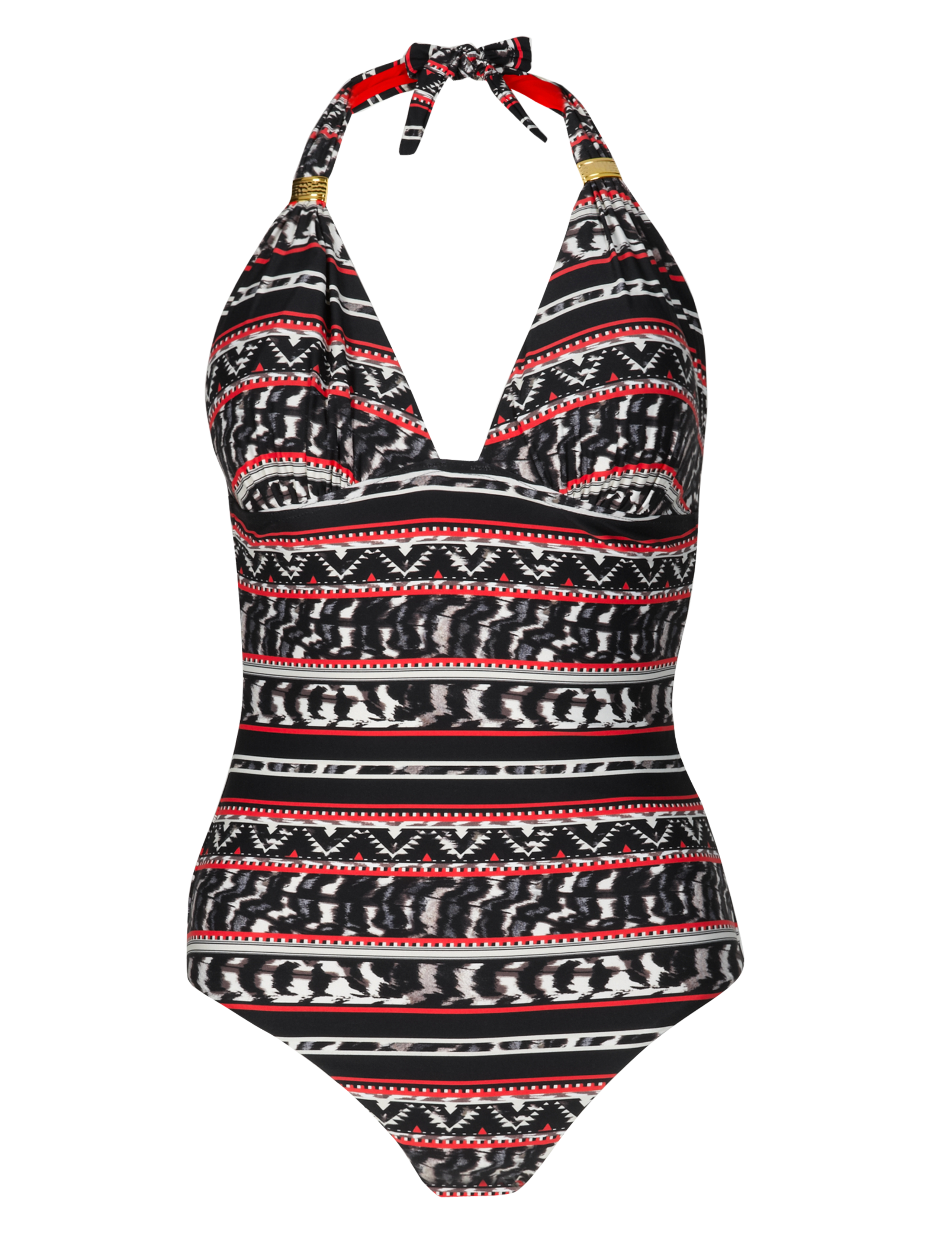 Tummy Control Halterneck Animal Print Swimsuit 2 of 5