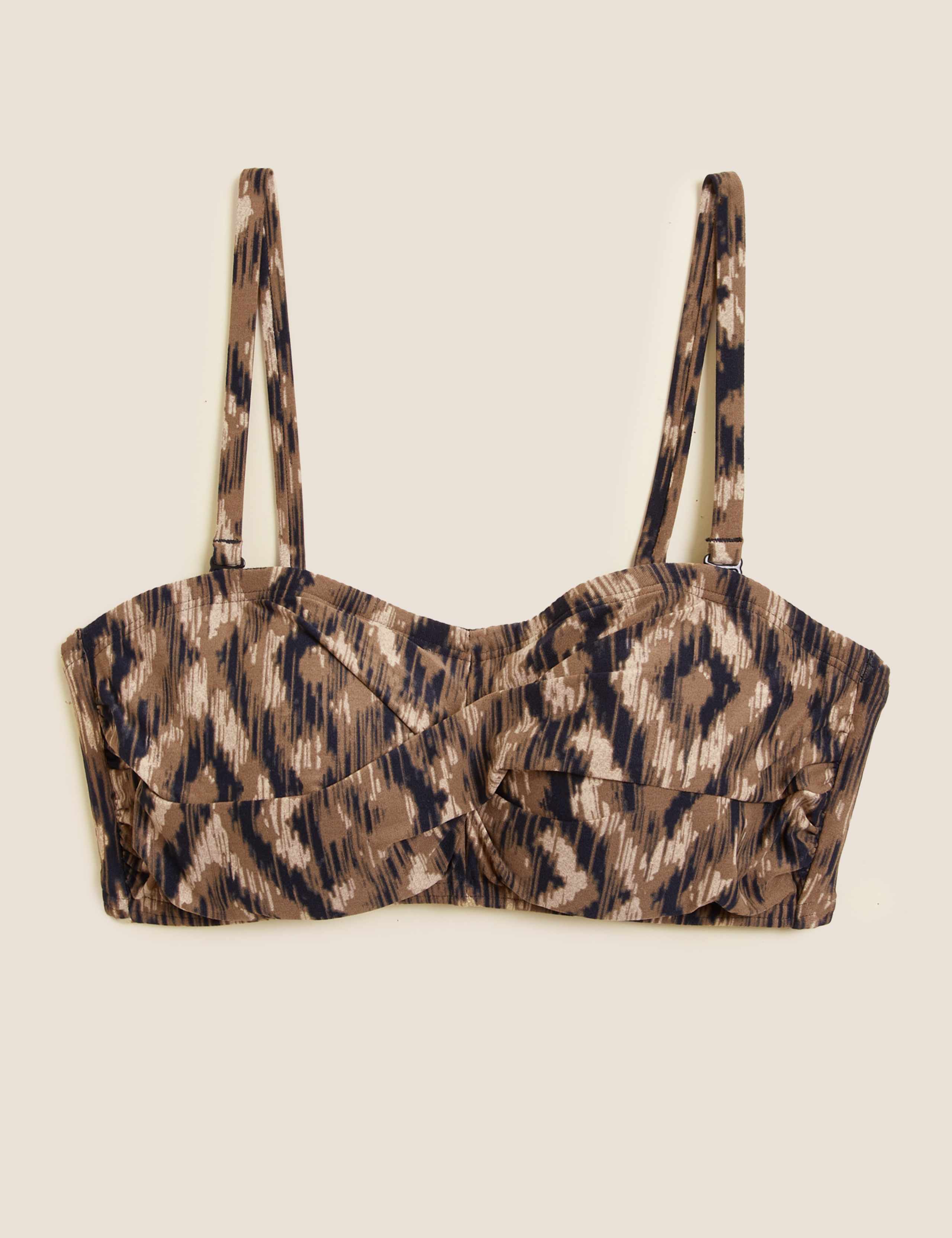 Printed Padded Bandeau Bikini Top 2 of 6