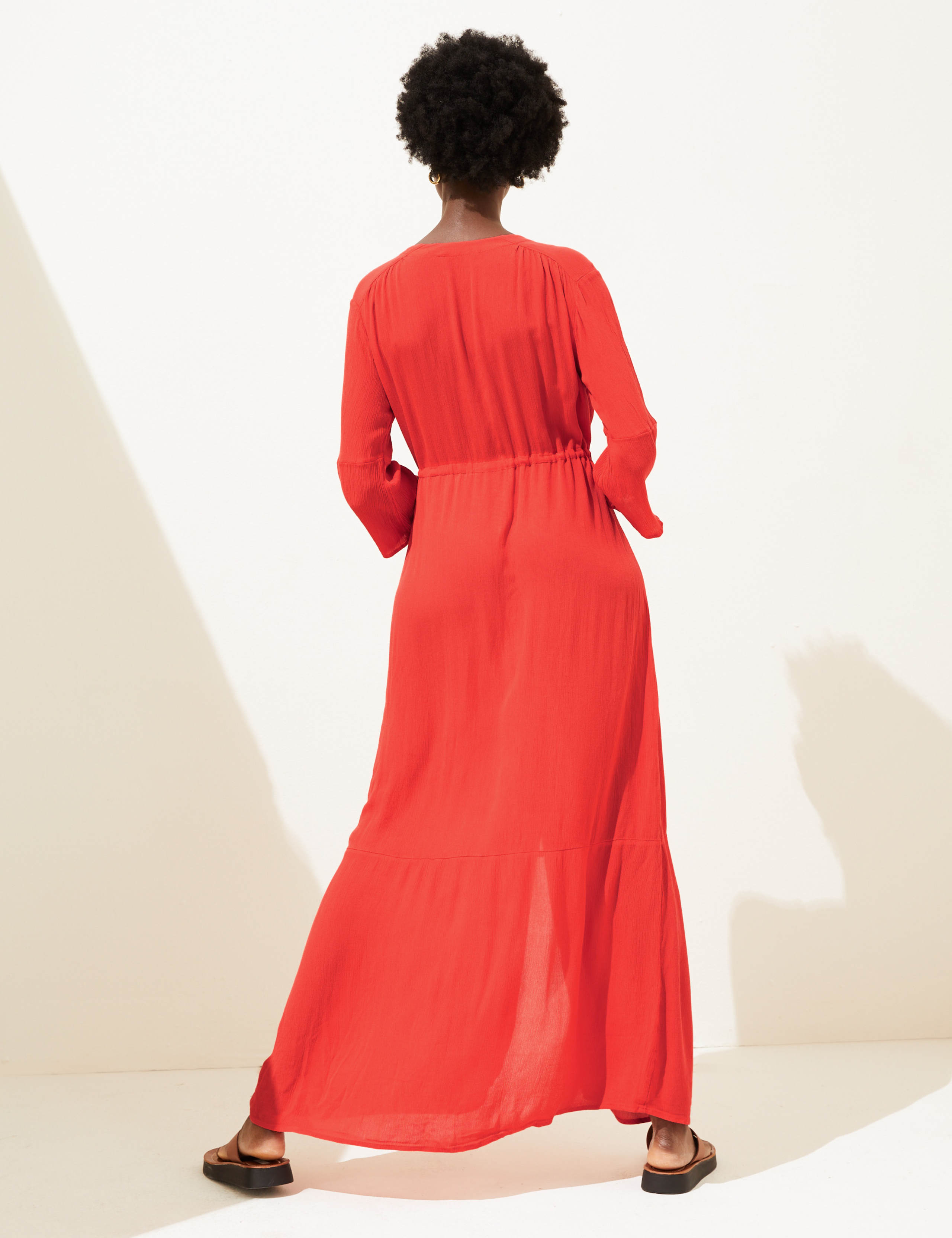 パーティードレス Macki llic V-Neck Tunic Dress V-Neck Tie Waist Maxi Beach Dress | M&S Collection | M&S