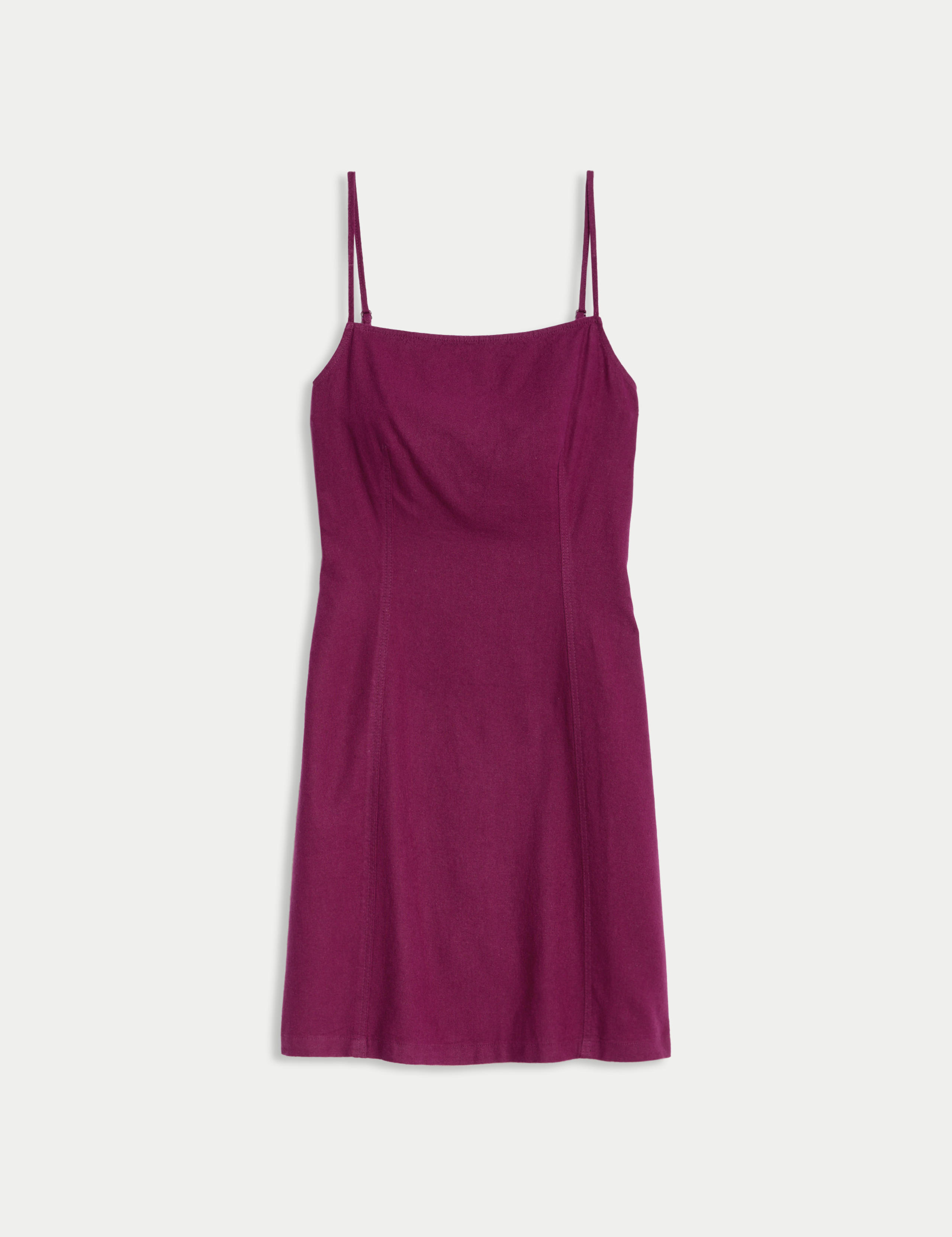 Linen Rich Mini Shift Dress 2 of 5