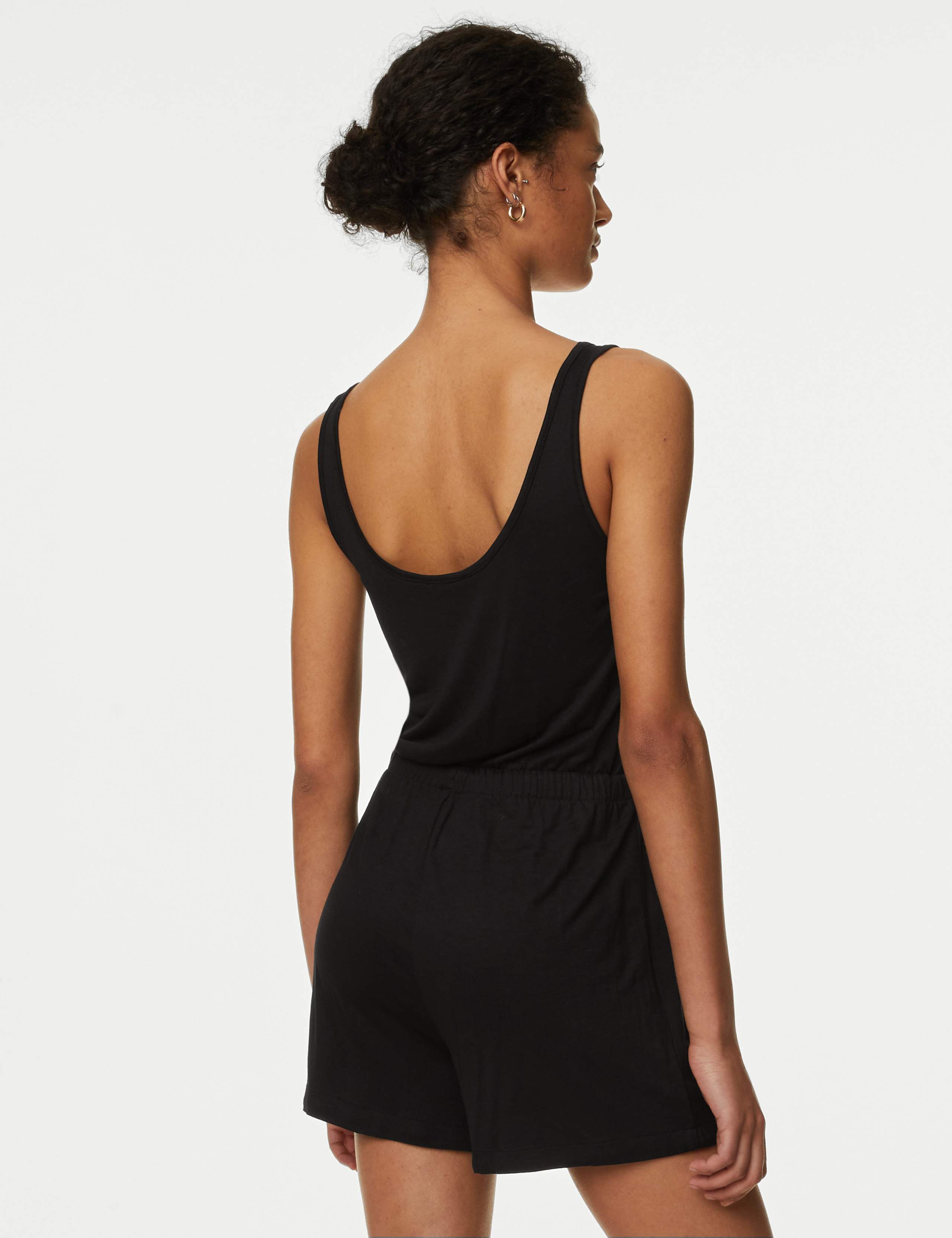 Jersey Drawstring Playsuit 3 of 3