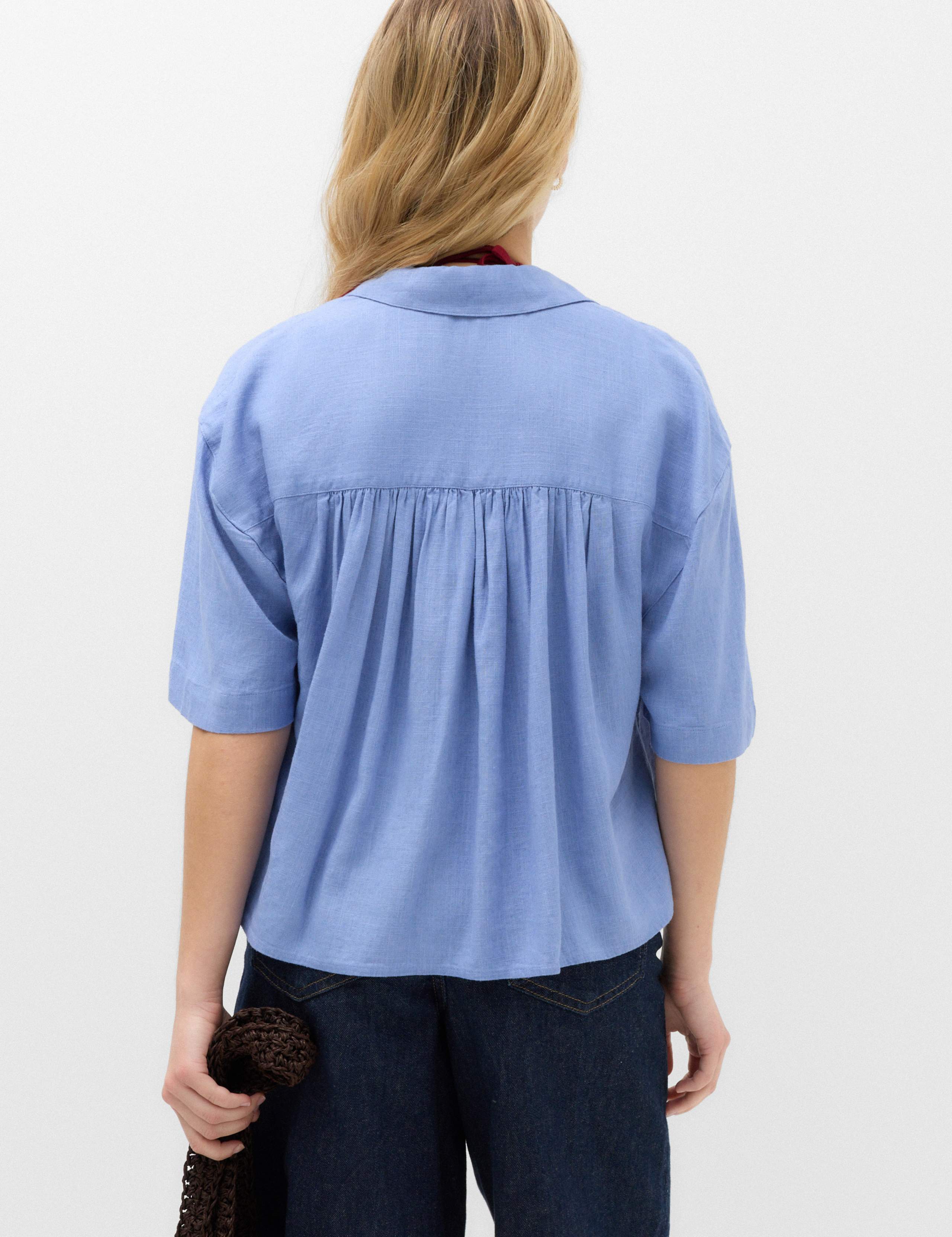 Oversized Shirt with Linen 3 of 4