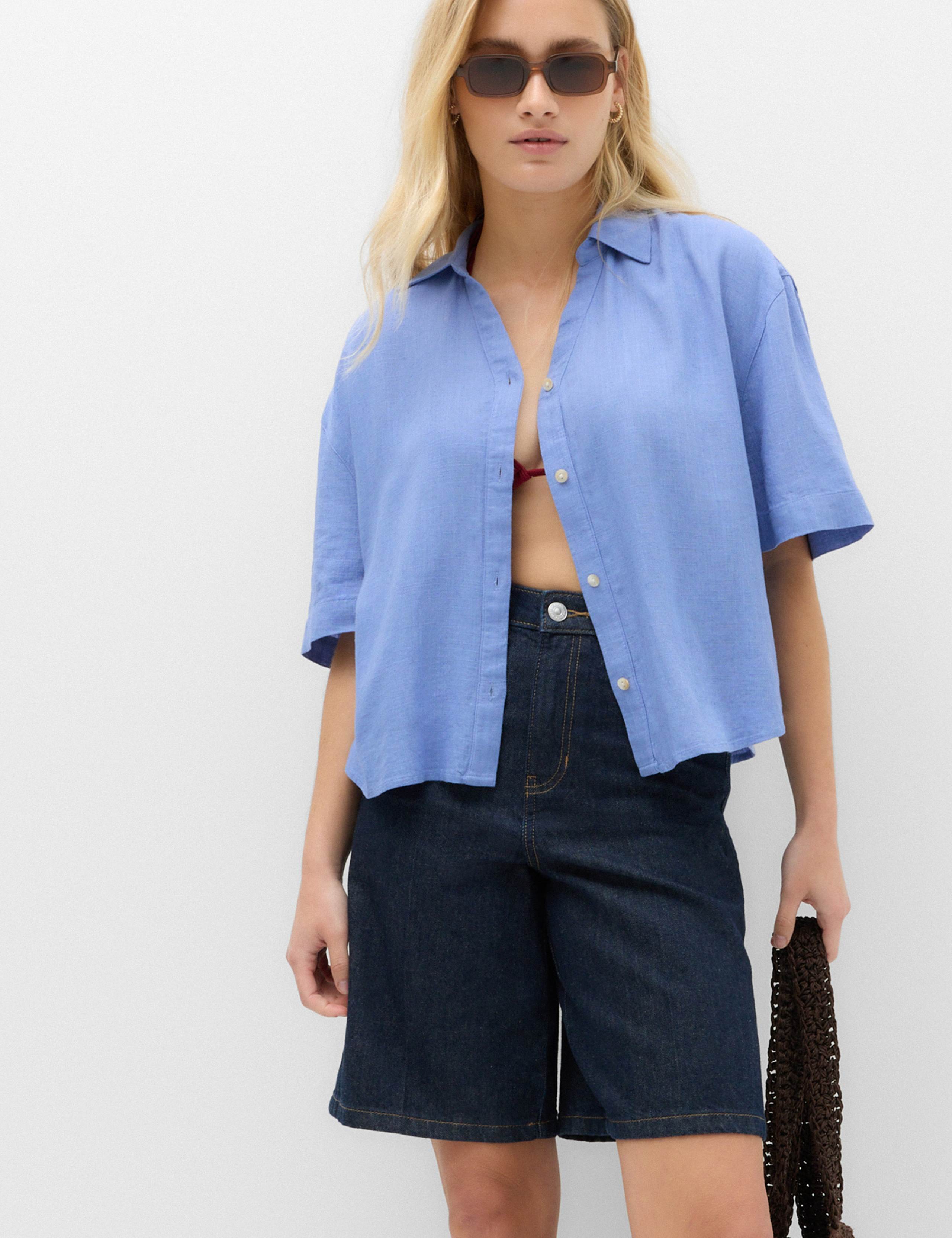 Oversized Shirt with Linen 4 of 4
