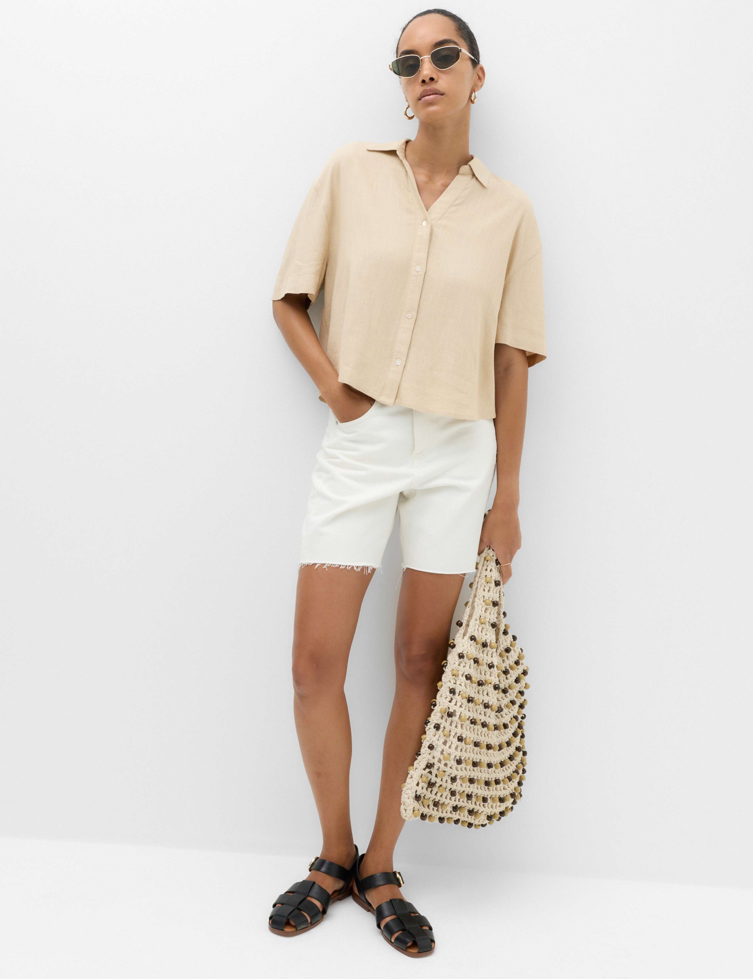 Oversized Shirt with Linen 4 of 6