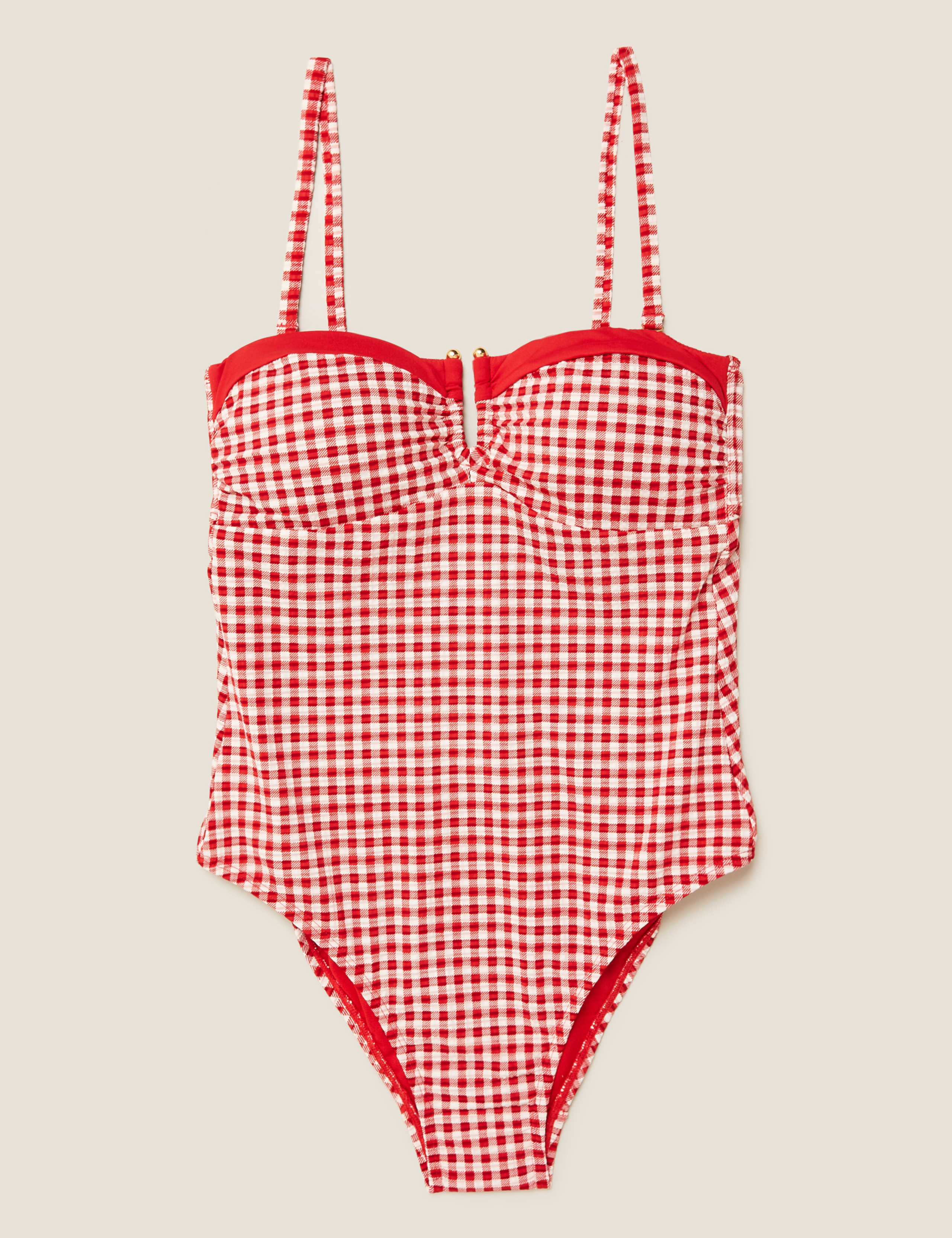 Textured Gingham Multiway Swimsuit 2 of 7