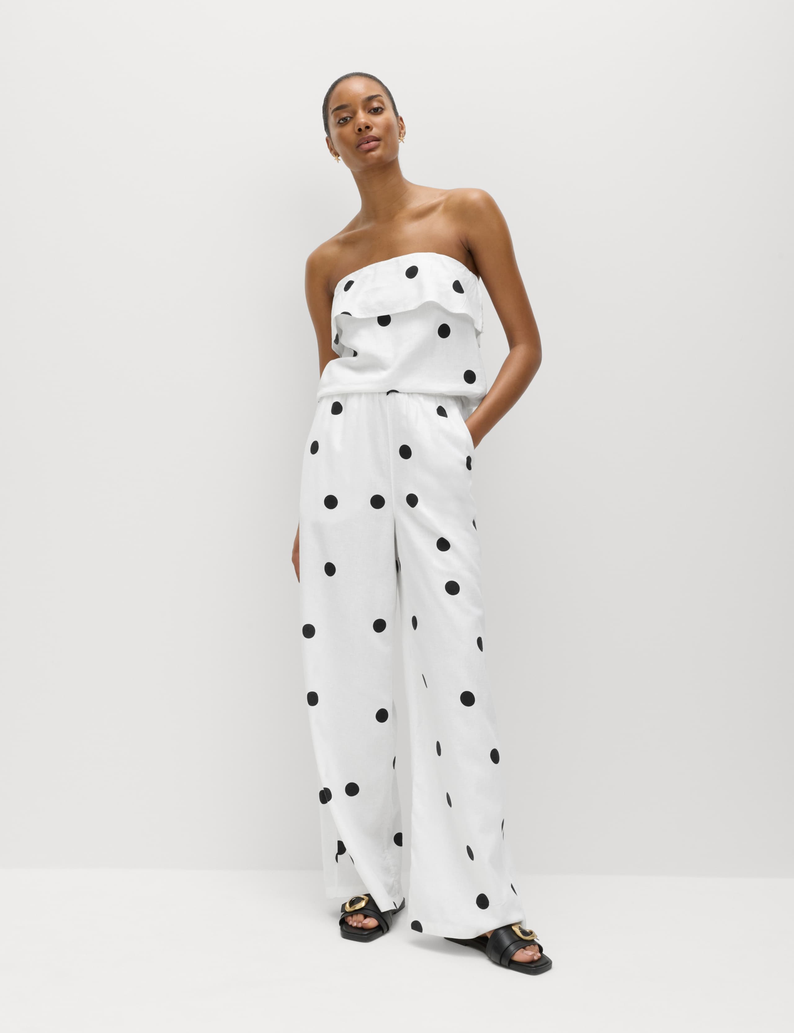 Linen Rich Printed Cami Top 3 of 6