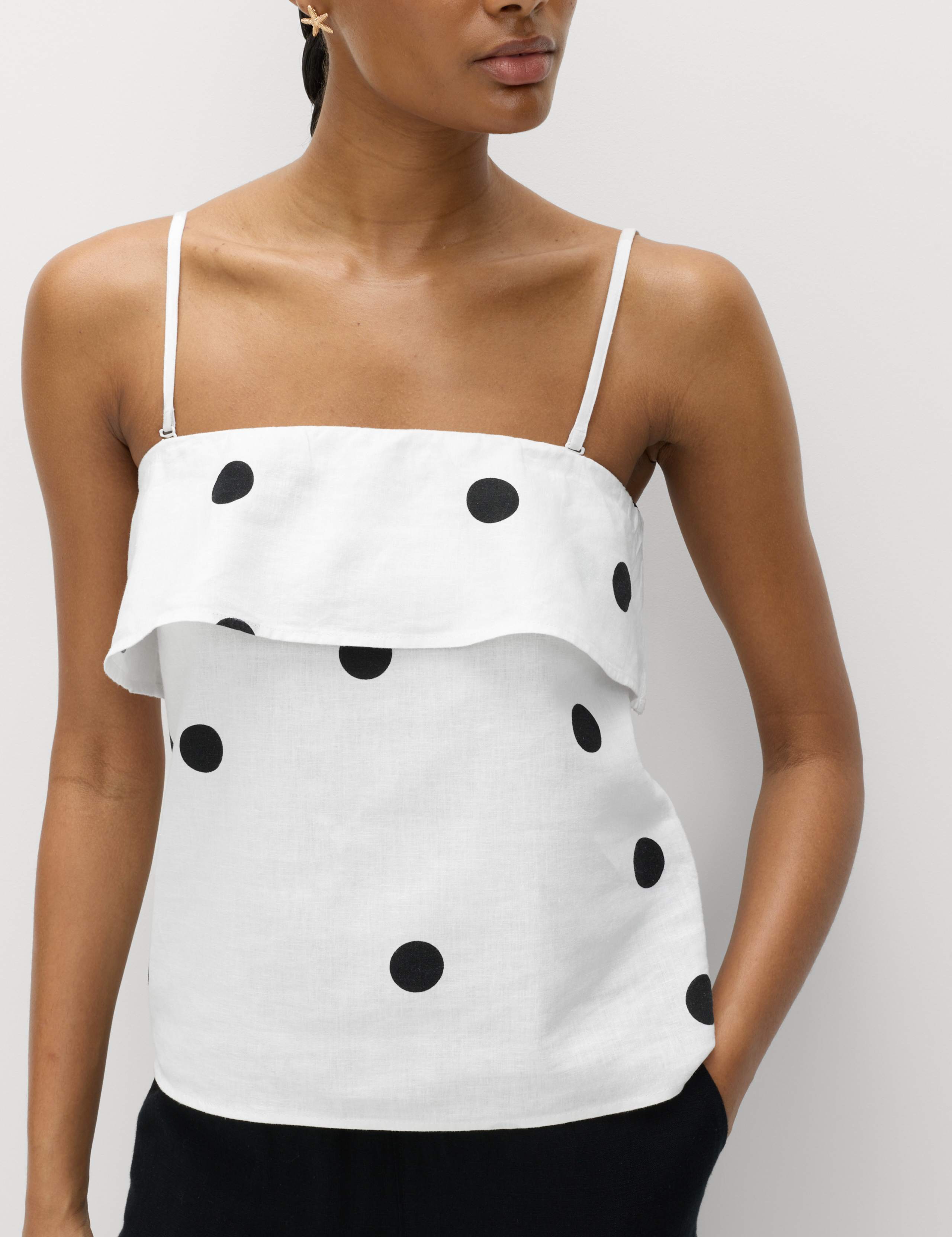 Linen Rich Printed Cami Top 5 of 6