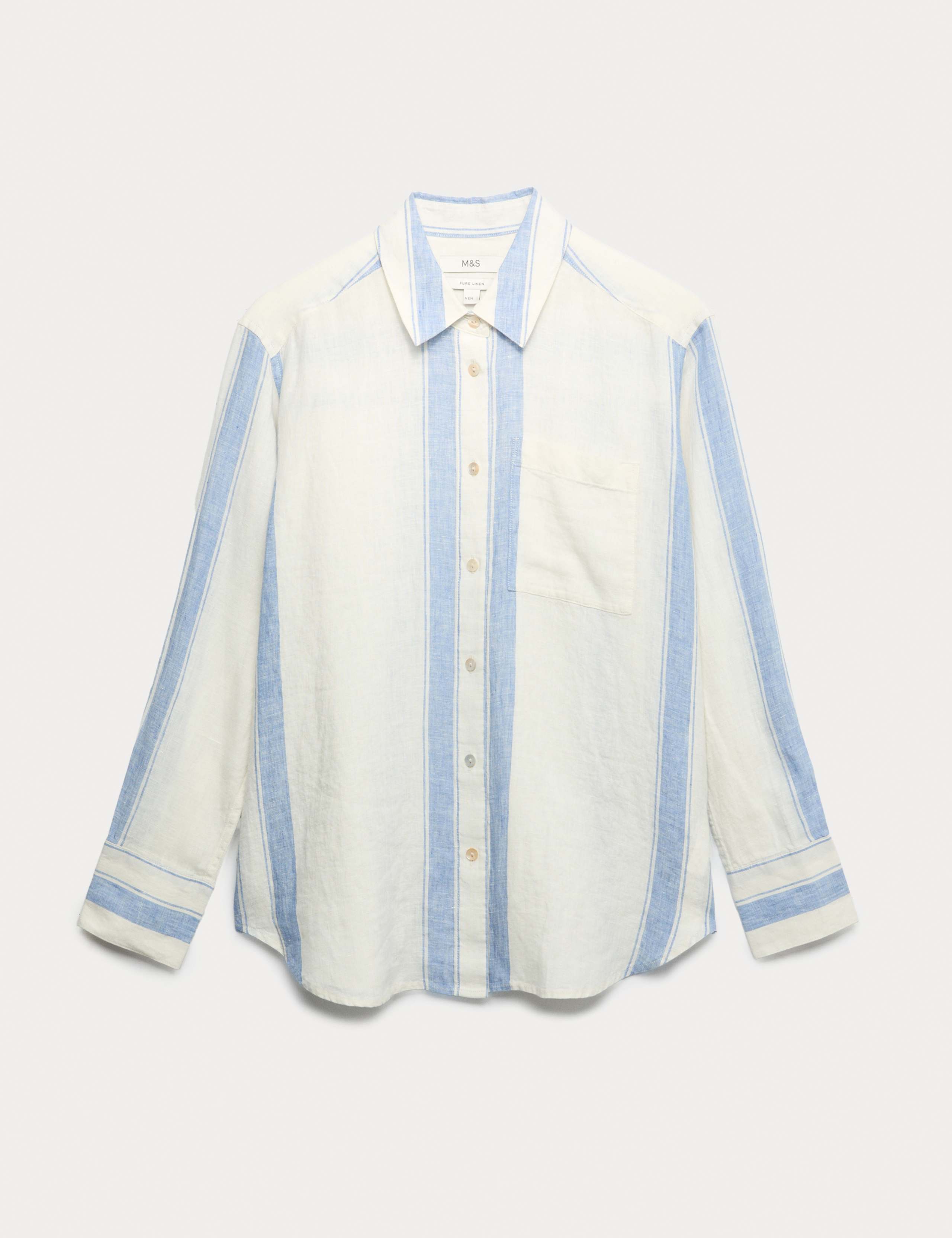 Pure Linen Striped Shirt 2 of 5