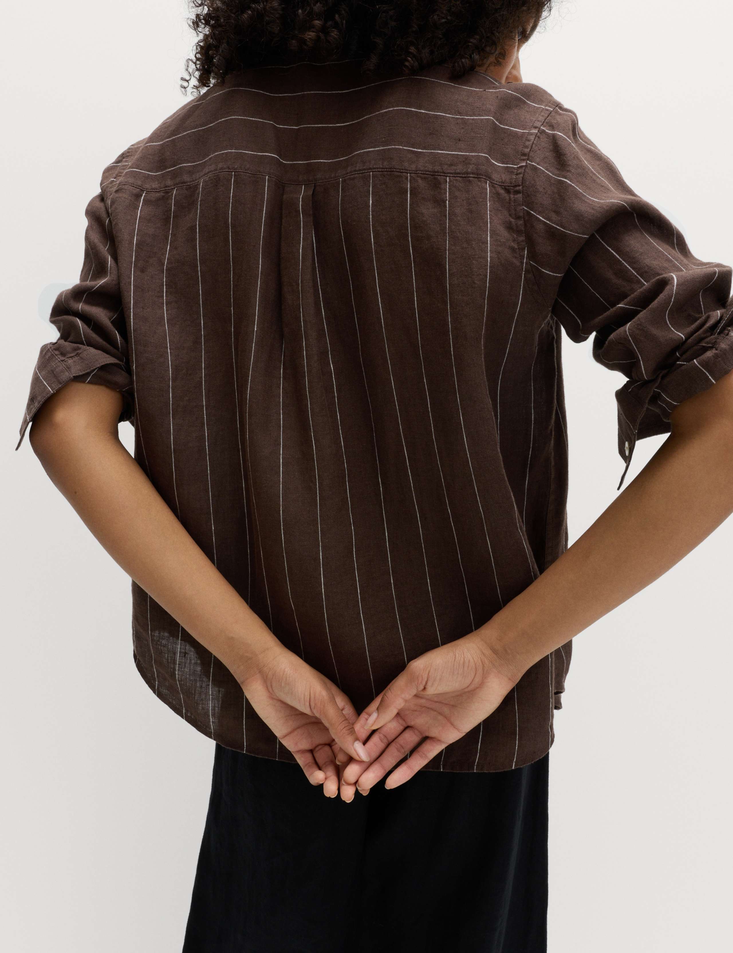 Pure Linen Striped Shirt 1 of 5