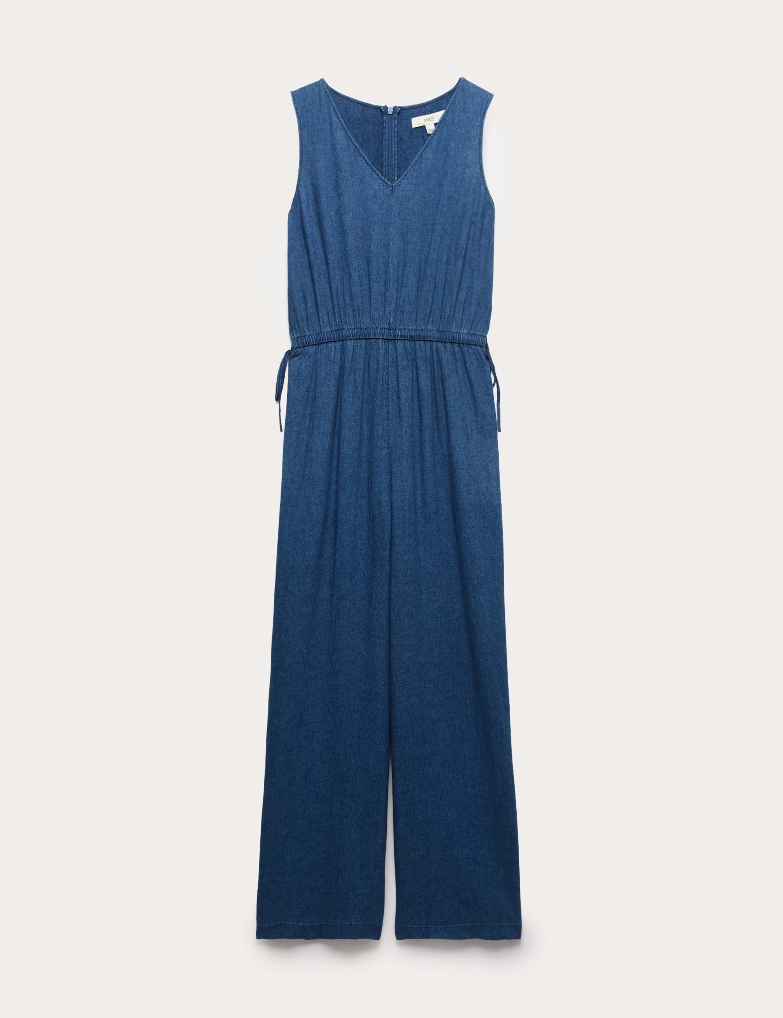 Linen Rich Tie Detail Jumpsuit 1 of 1