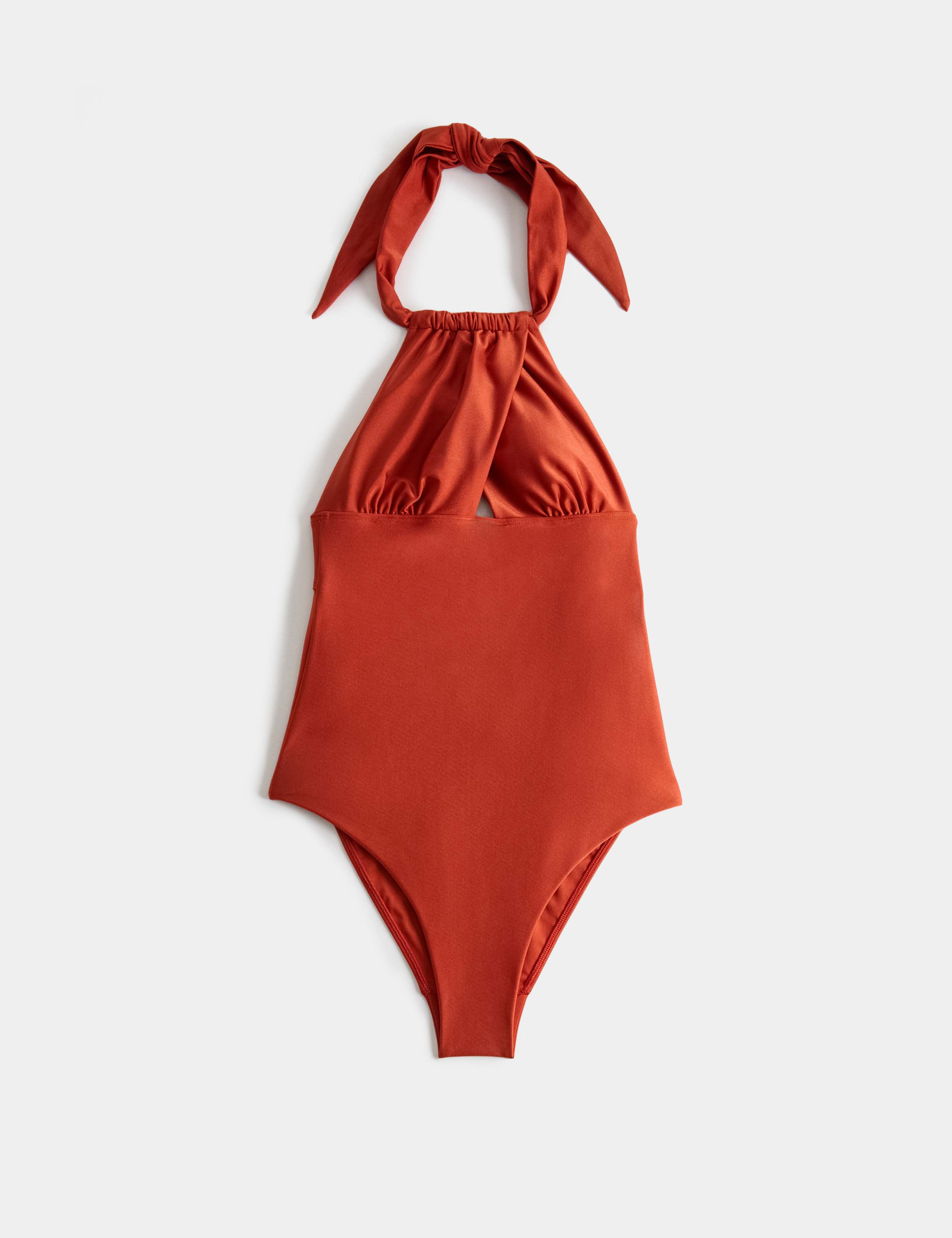 Padded Knot Detail Halterneck Swimsuit 2 of 6