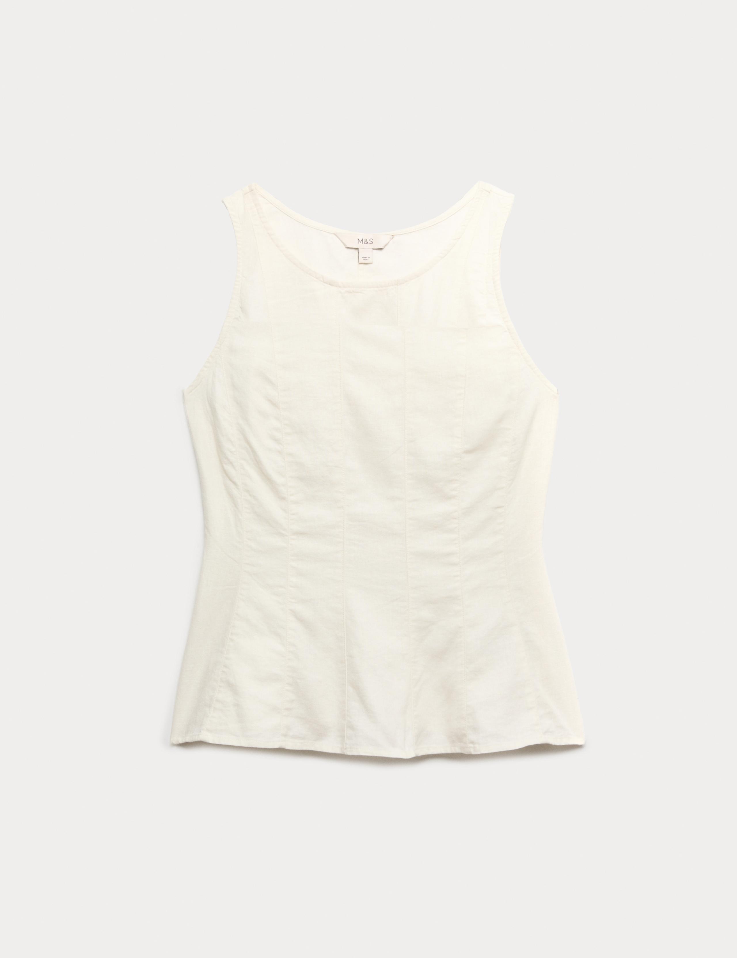 Linen Rich Vest Top 2 of 5