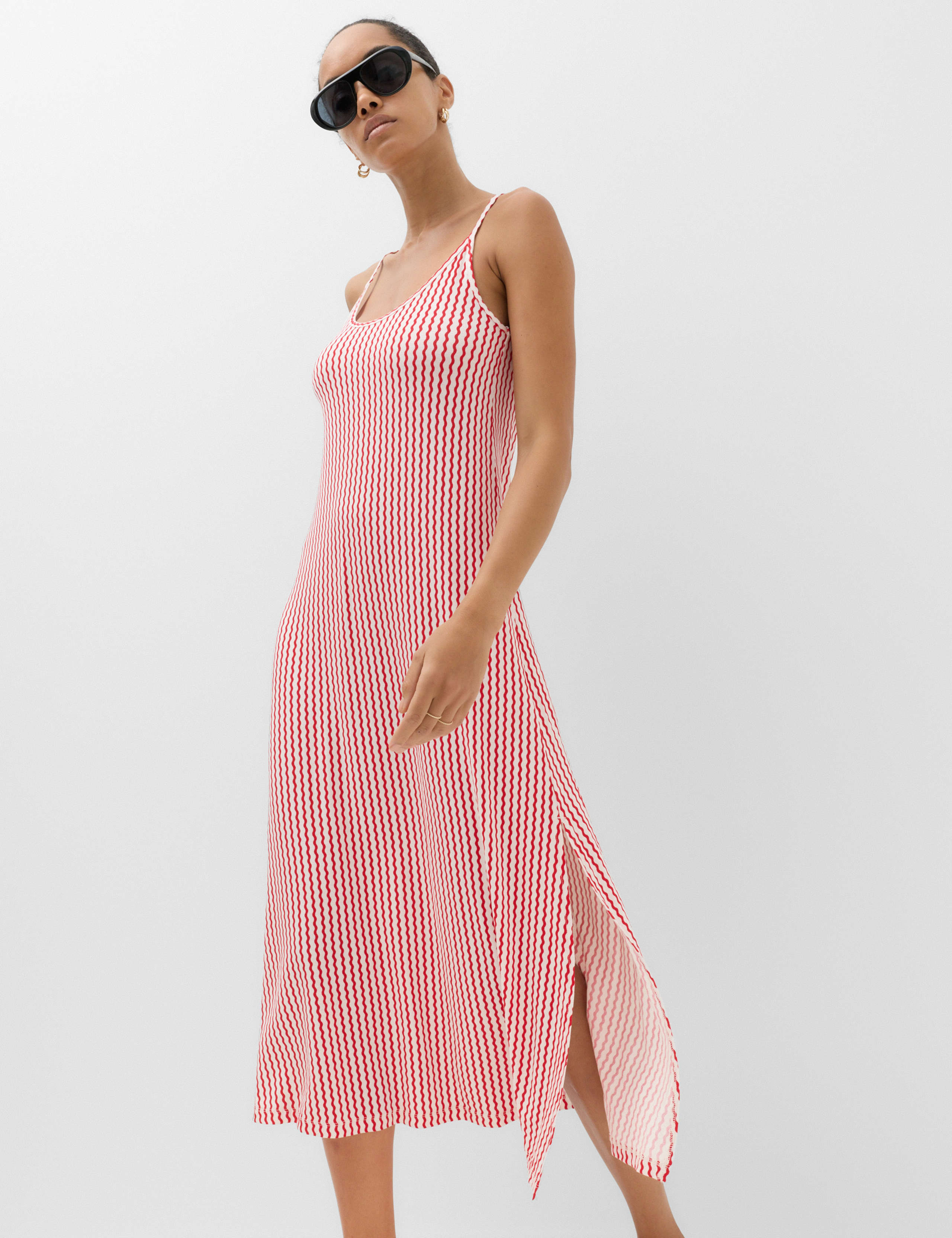 Printed Jersey Midaxi Beach Dress 1 of 5