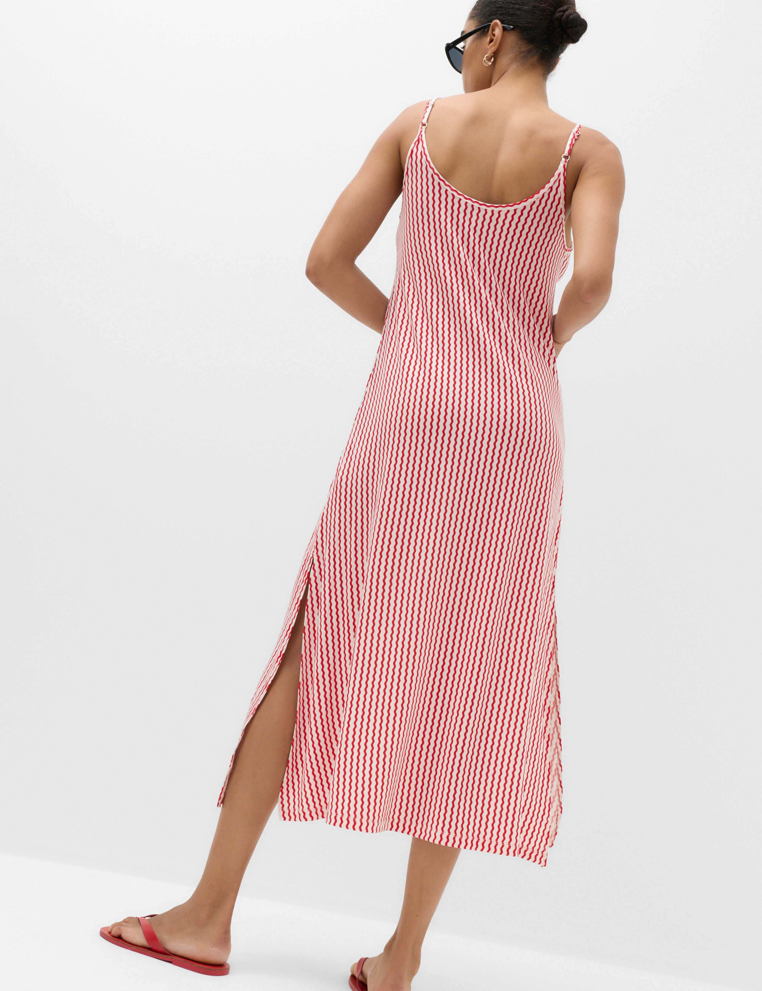 Printed Jersey Midaxi Beach Dress 4 of 5