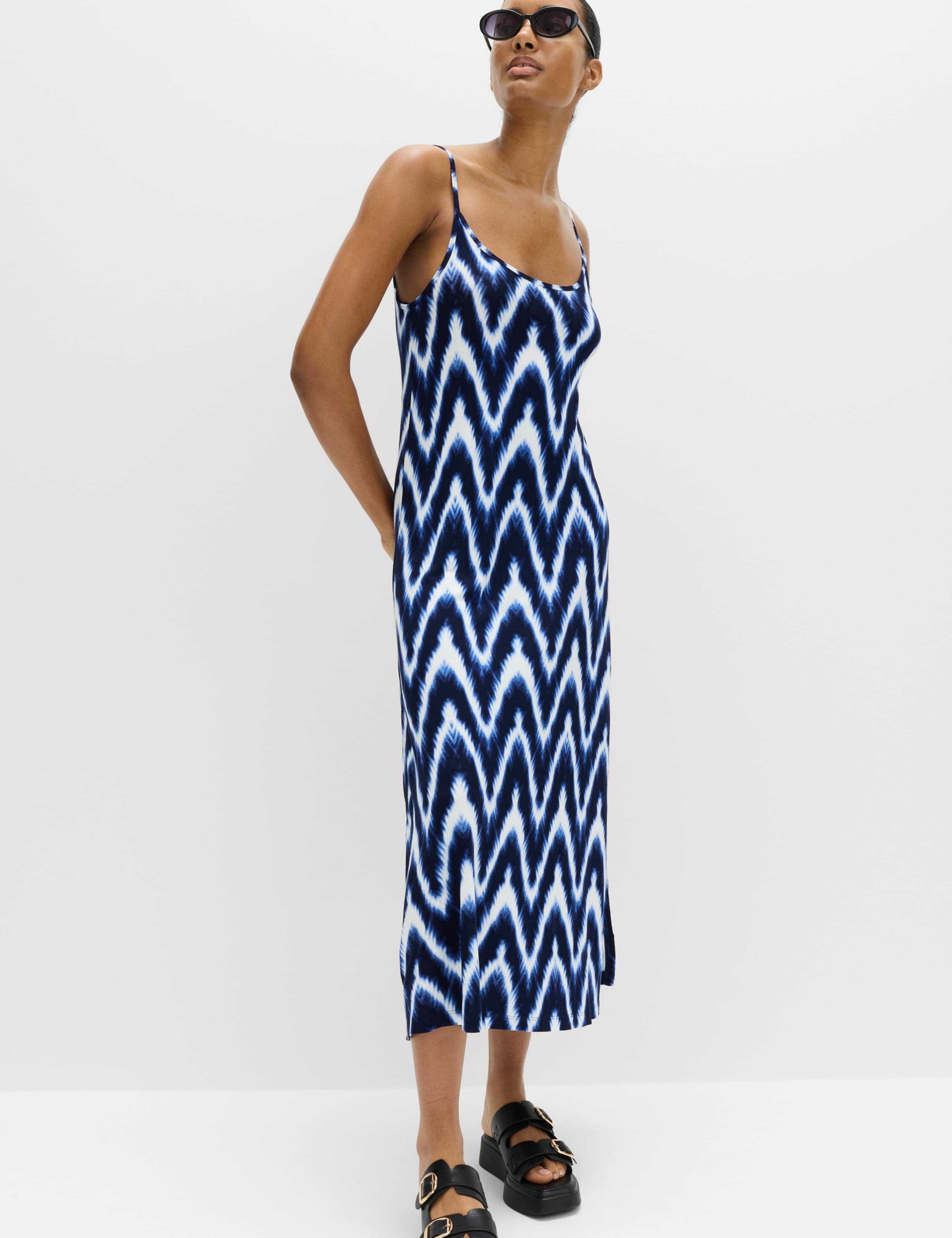 Printed Jersey Midaxi Beach Dress 3 of 6