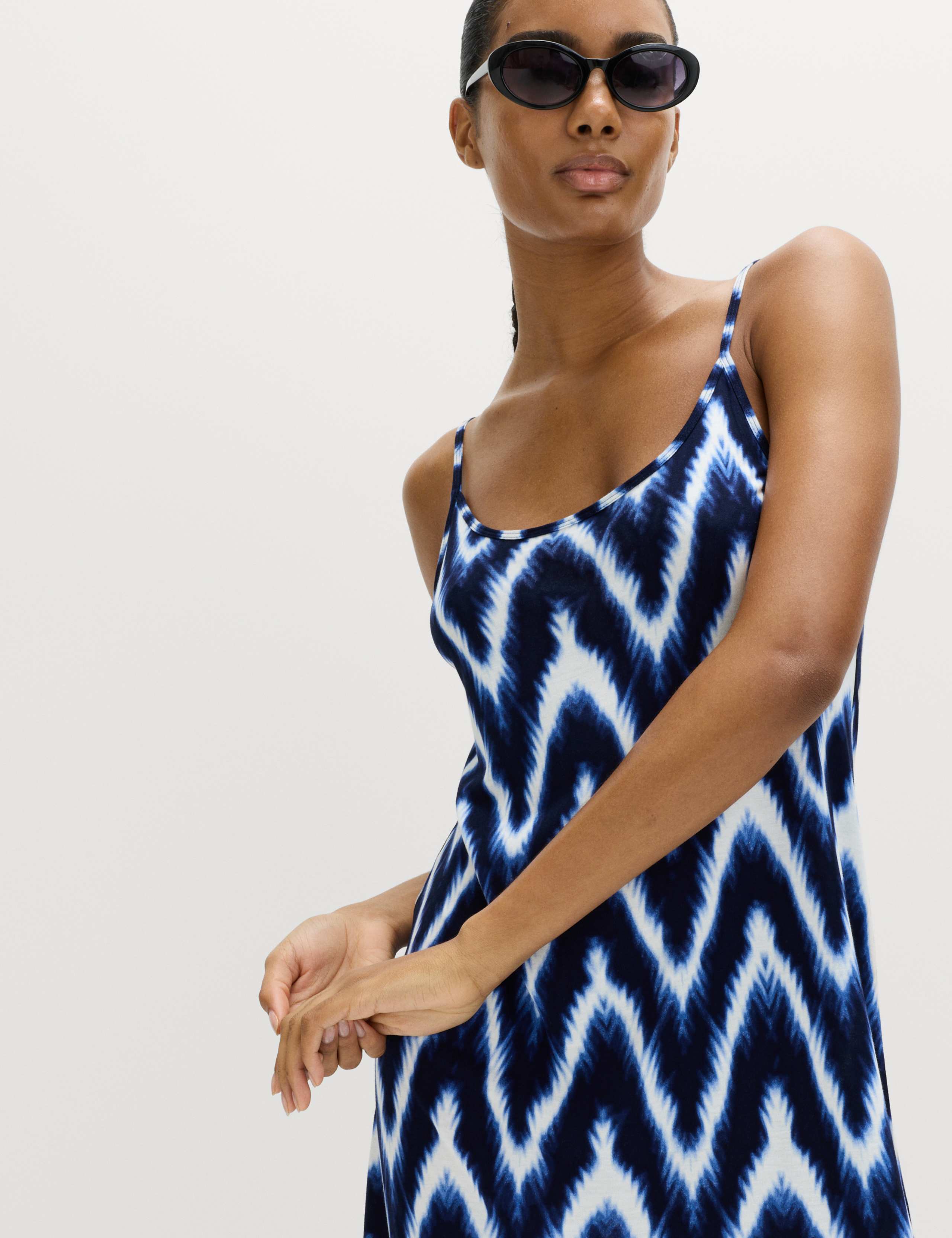 Printed Jersey Midaxi Beach Dress 6 of 6