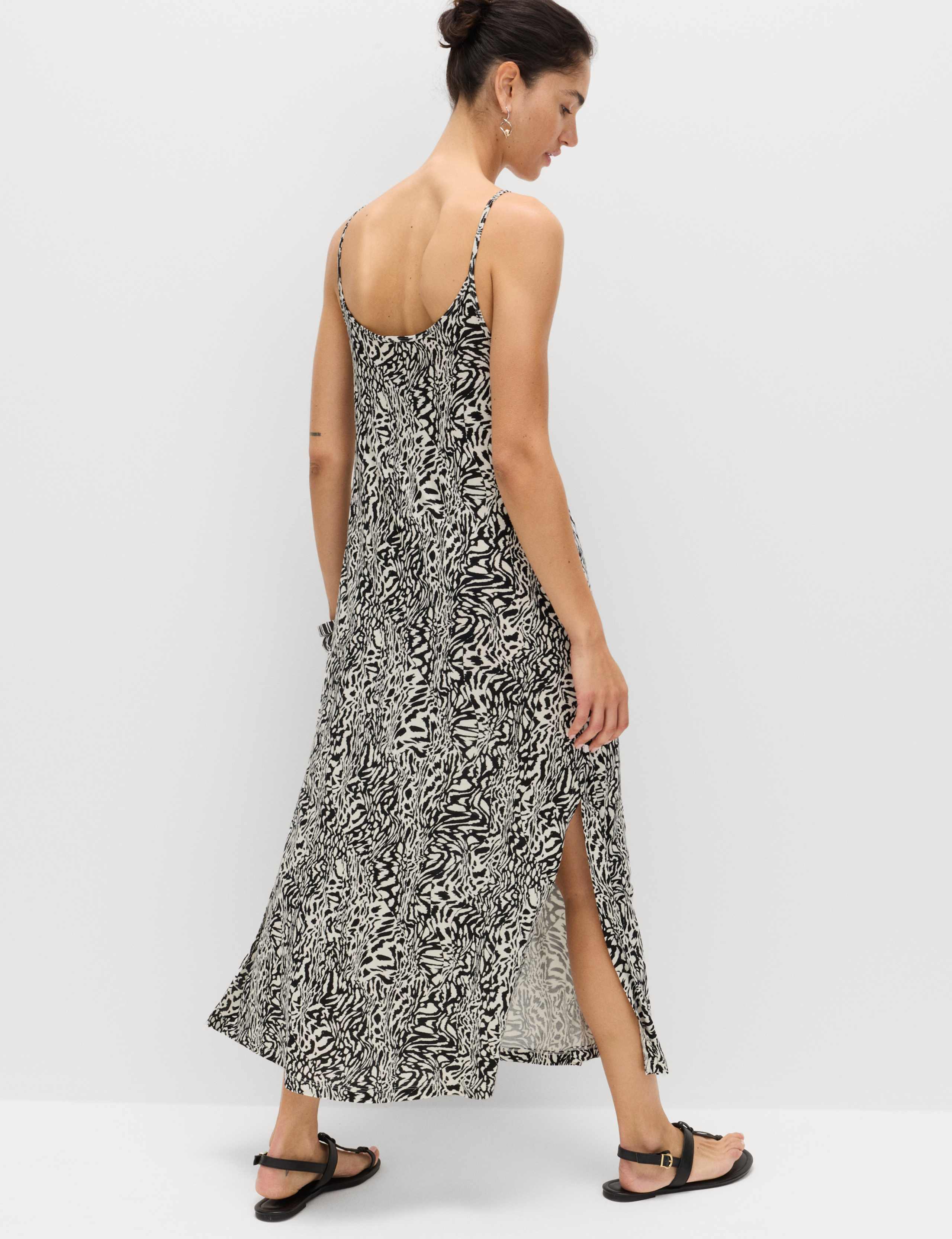 Printed Jersey Midaxi Beach Dress 4 of 7