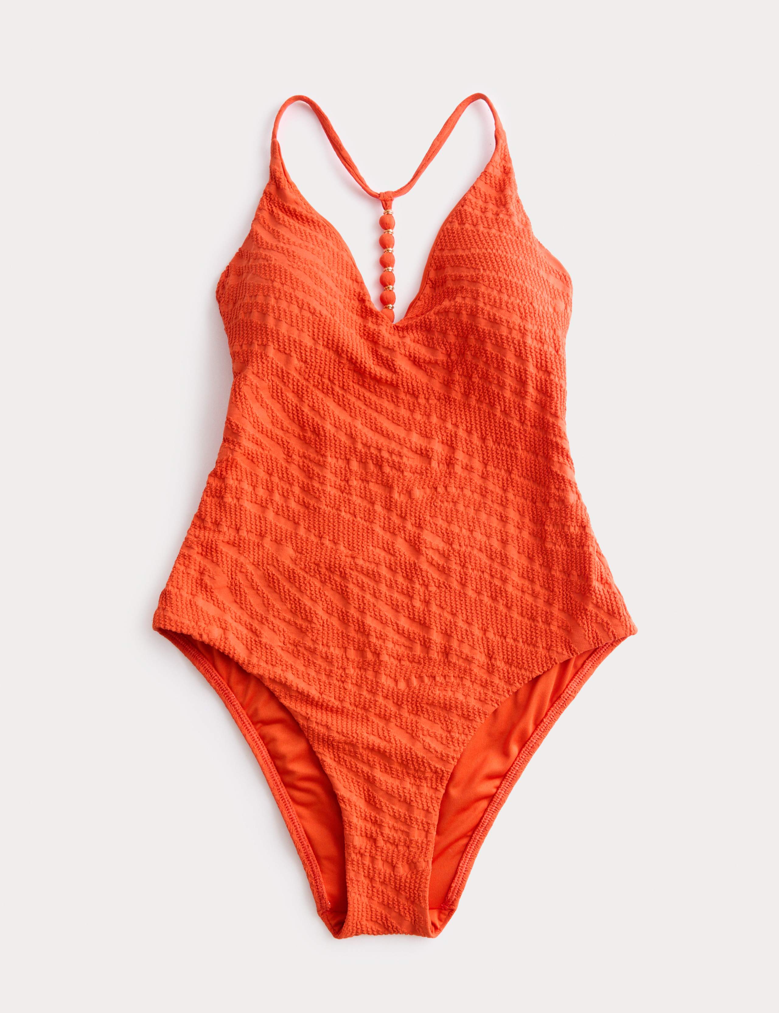 Textured Padded Back Detail Swimsuit 1 of 1