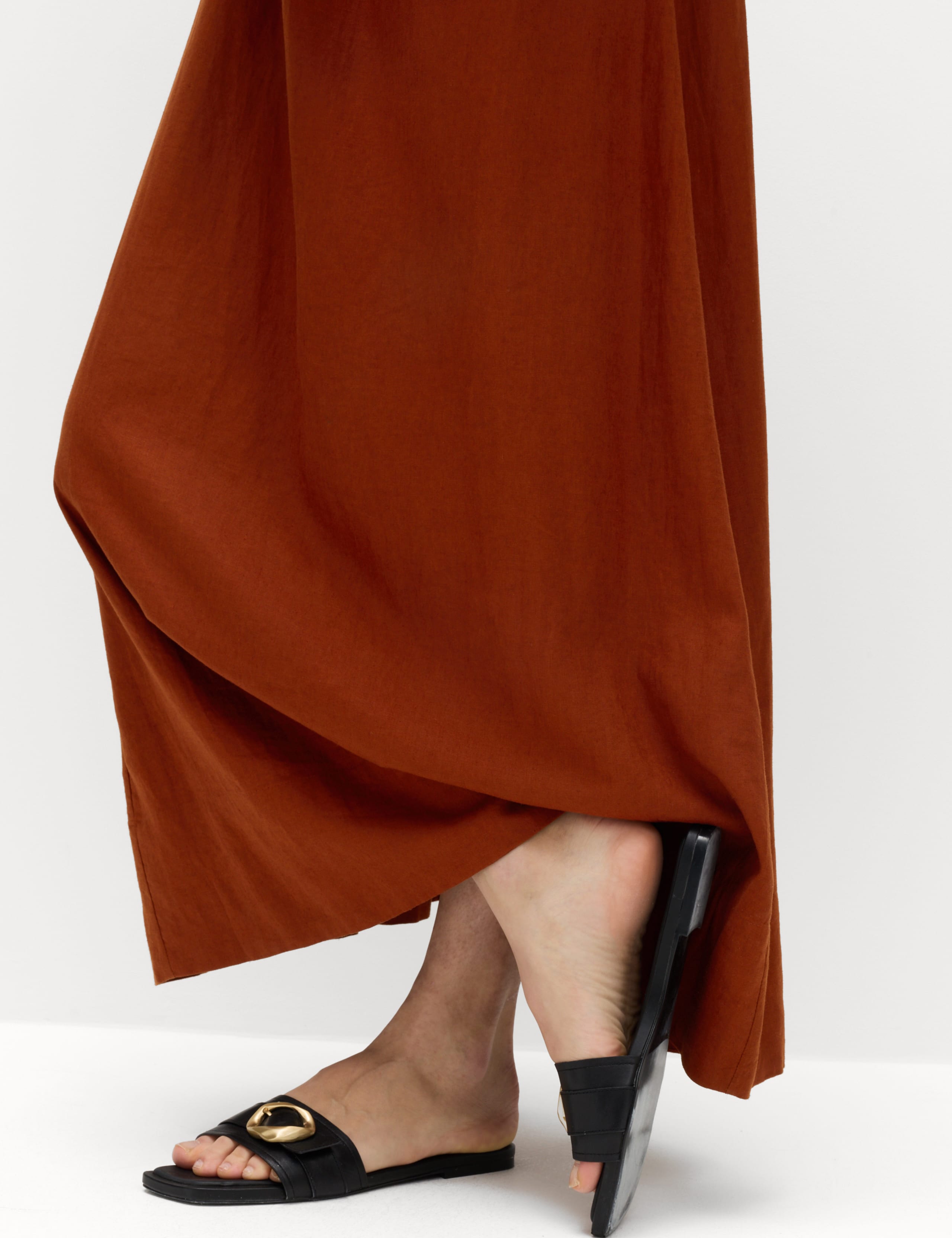 Linen Rich Tie Bow Maxi Beach Dress 5 of 7