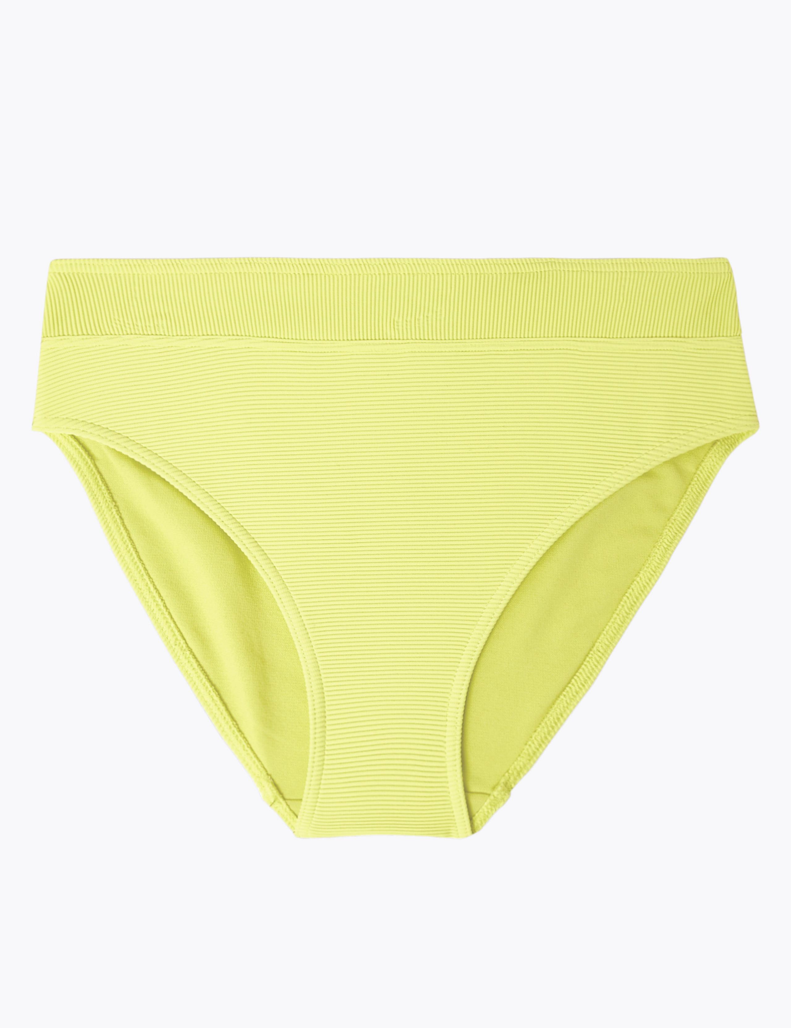 Ribbed High Waisted Bikini Bottoms 2 of 5