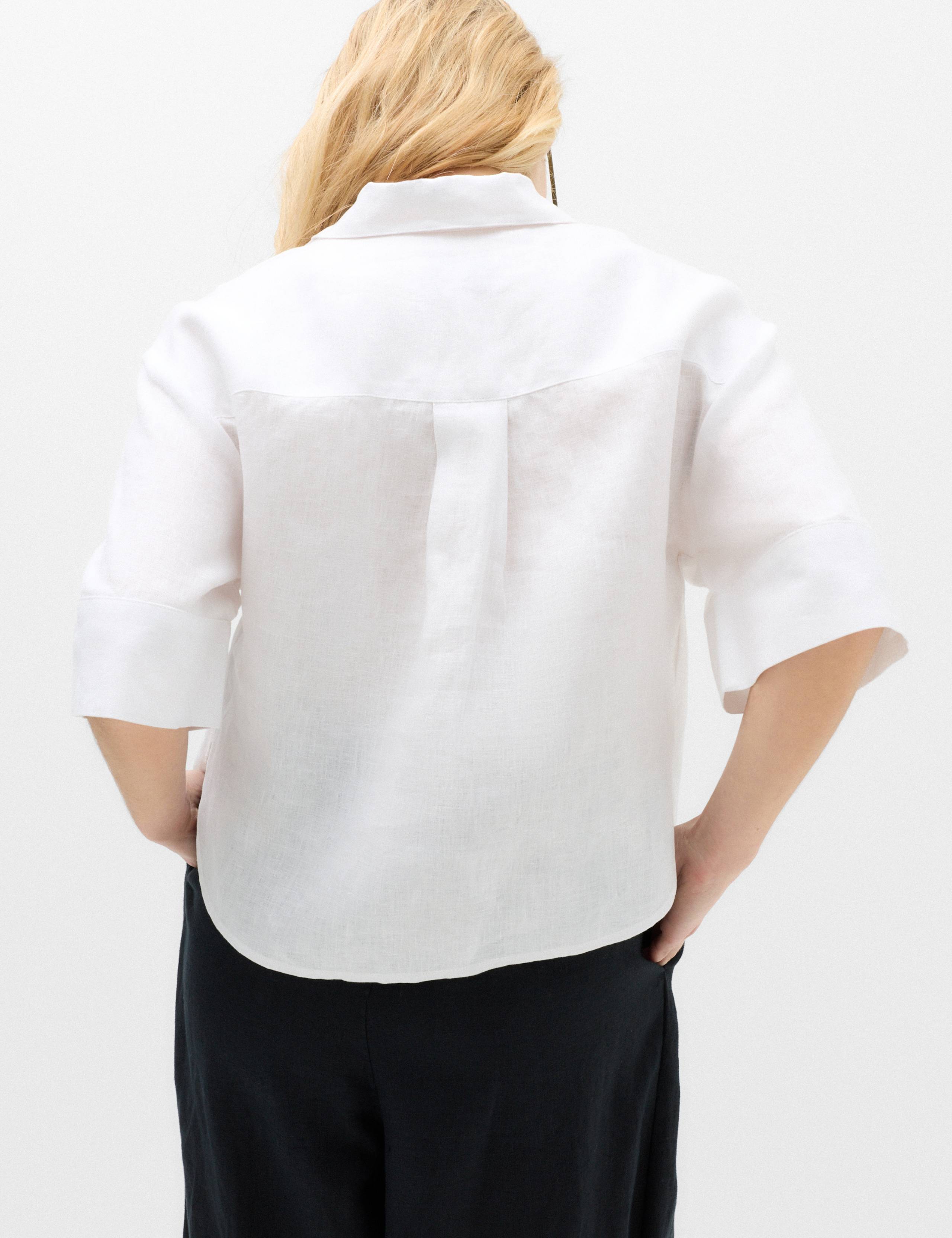 Pure Linen V-Neck Relaxed Top 4 of 5