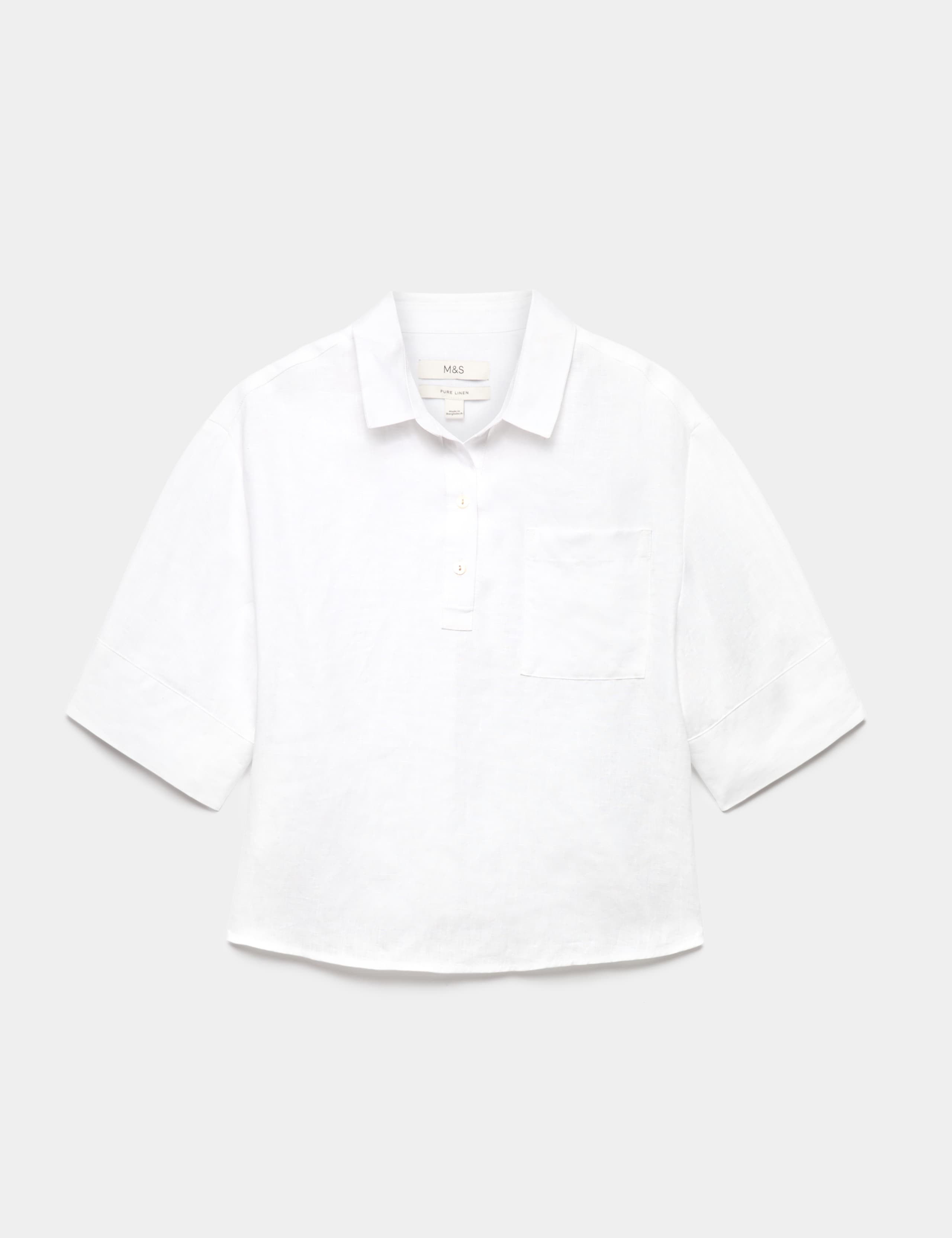 Pure Linen V-Neck Relaxed Top 2 of 5