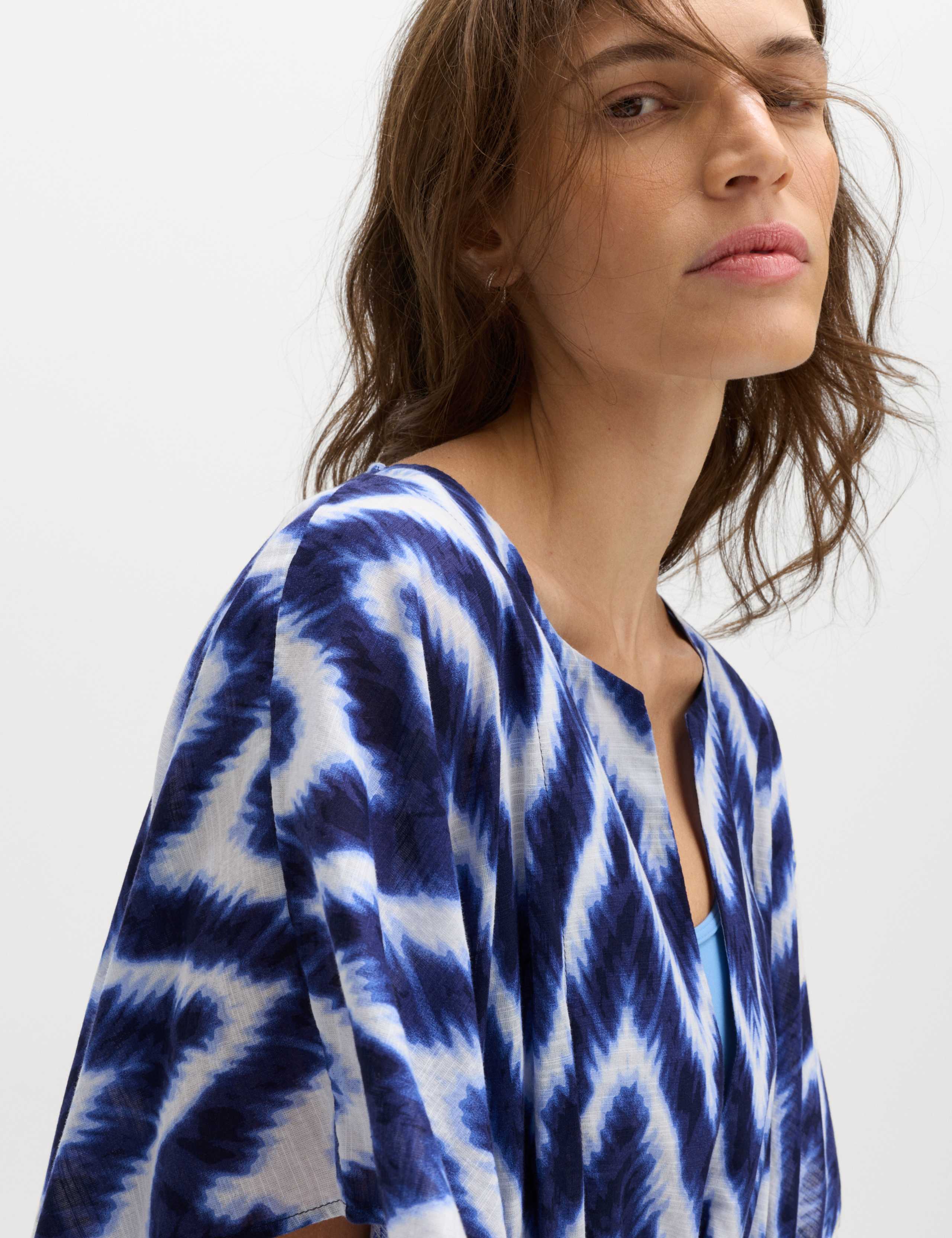 Pure Cotton Printed V-Neck Mini Kaftan Dress 6 of 6