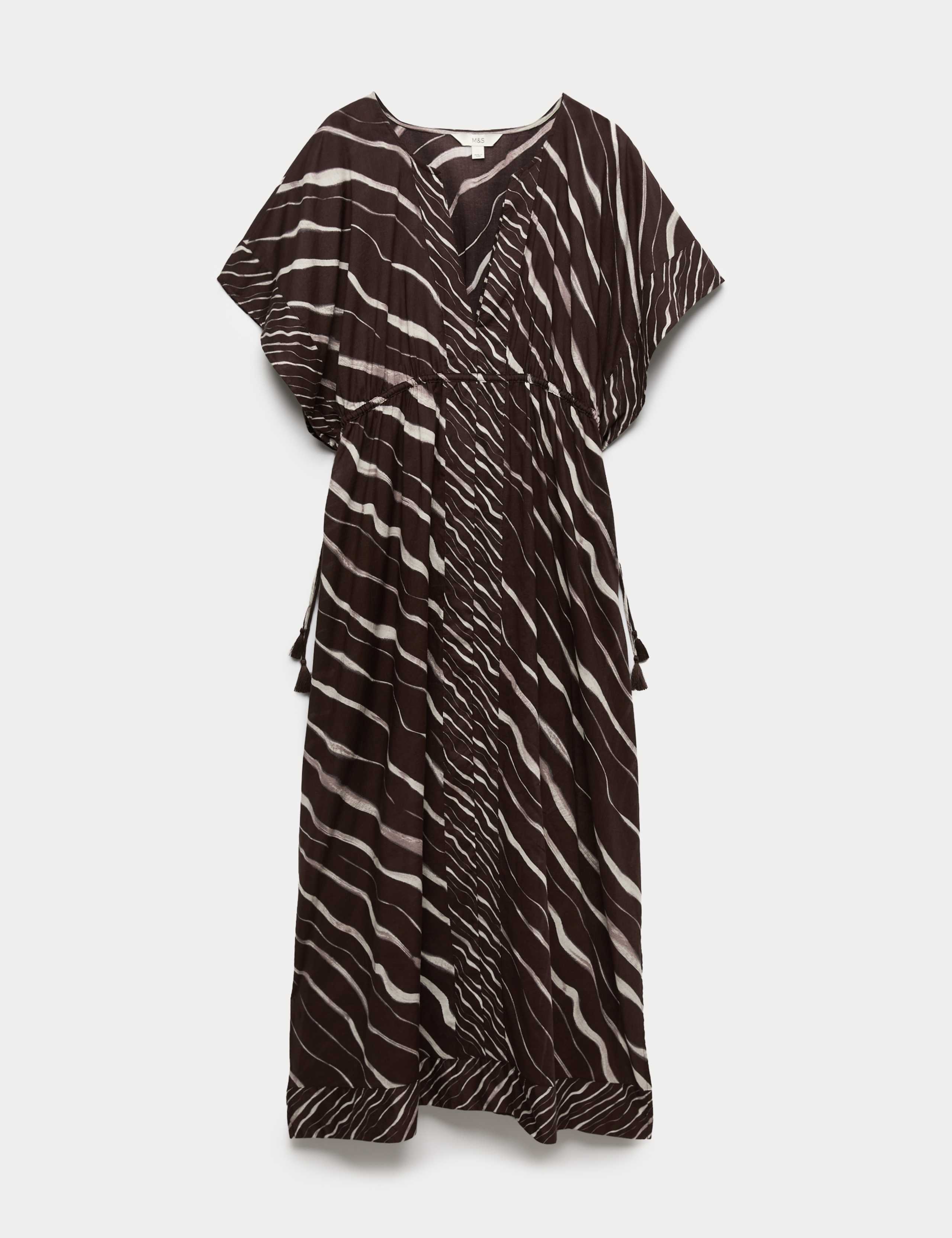 Pure Cotton Animal Print Maxi Kaftan 2 of 6