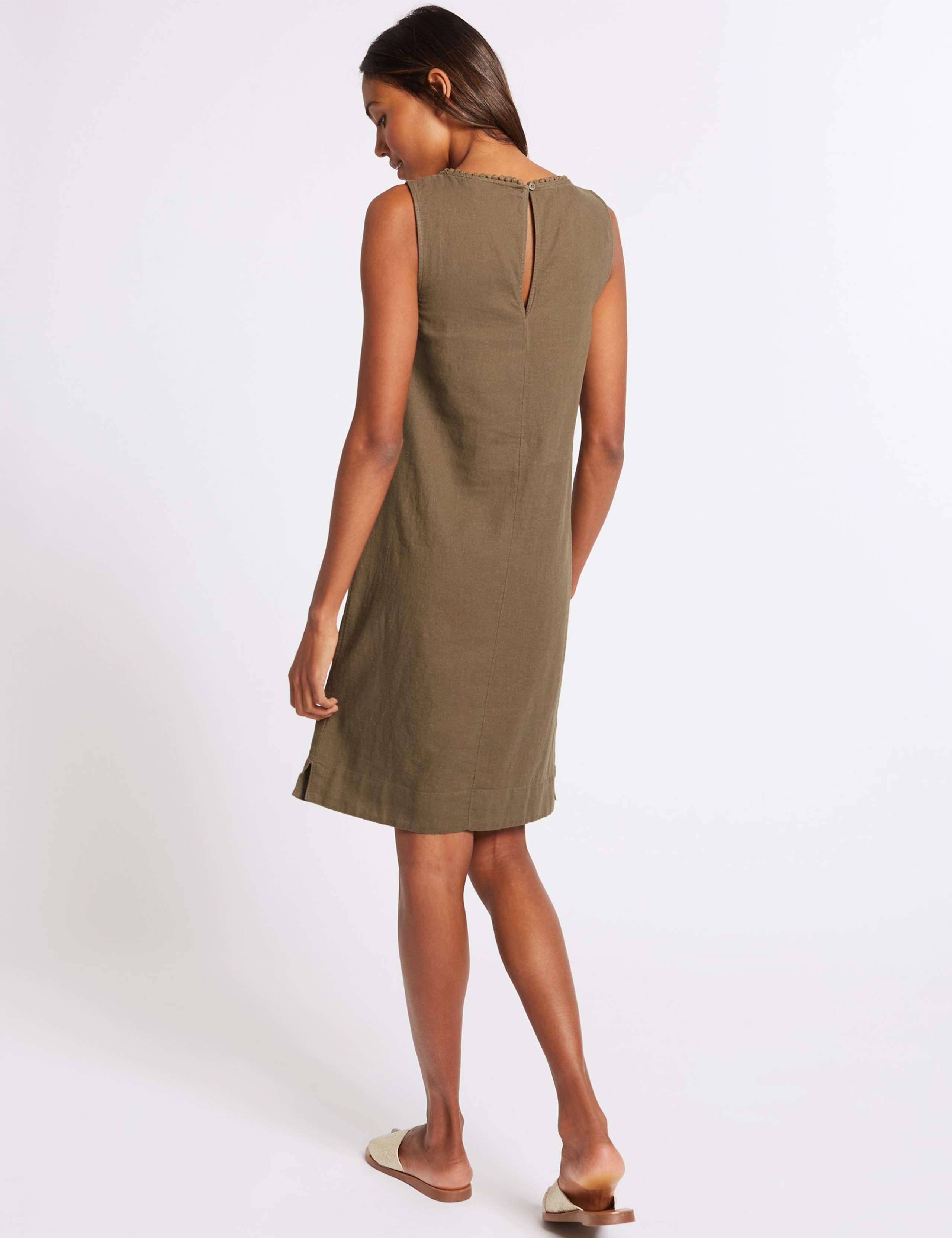 Linen Blend Tunic Dress 4 of 4