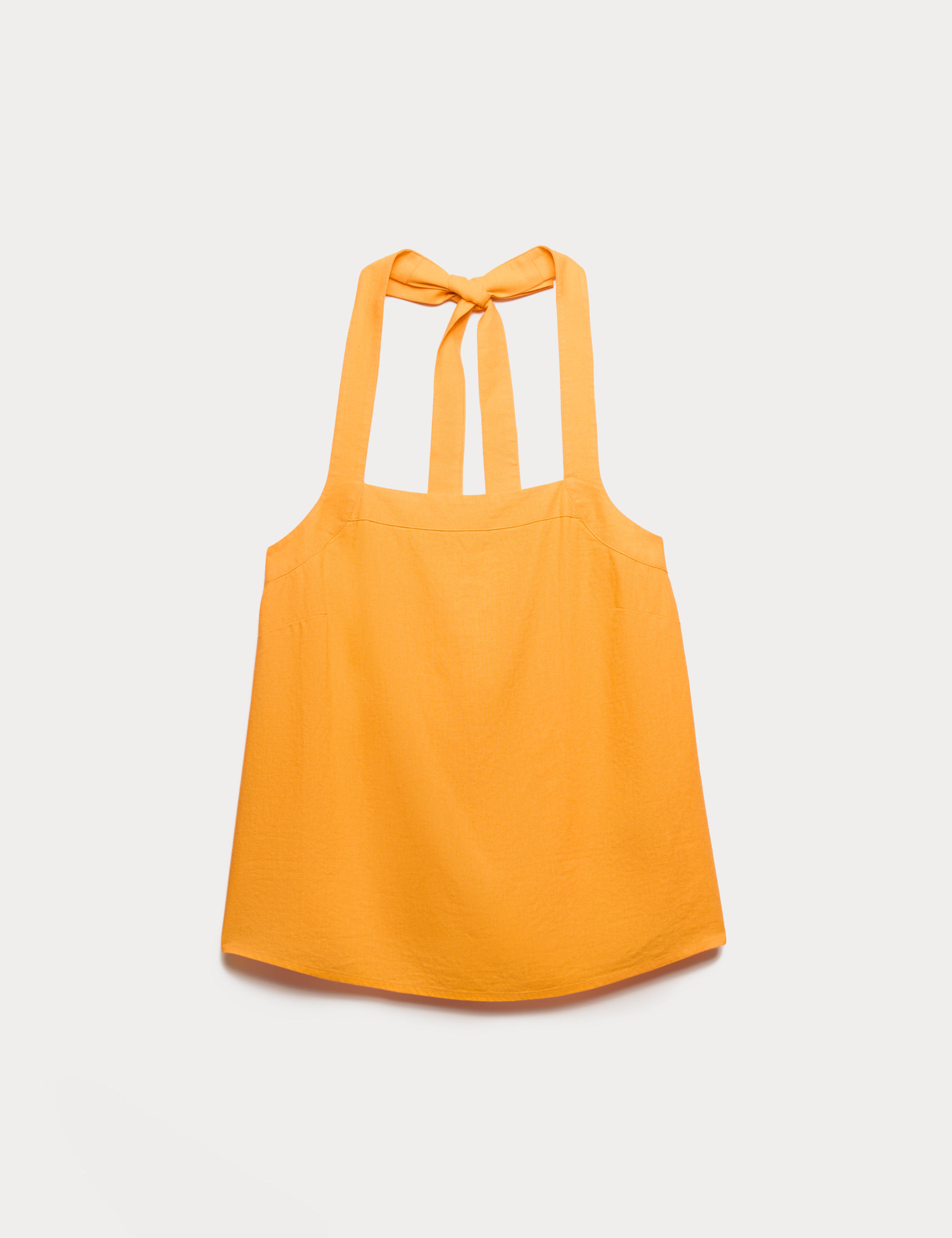 Linen Rich Halter Neck Top 2 of 5