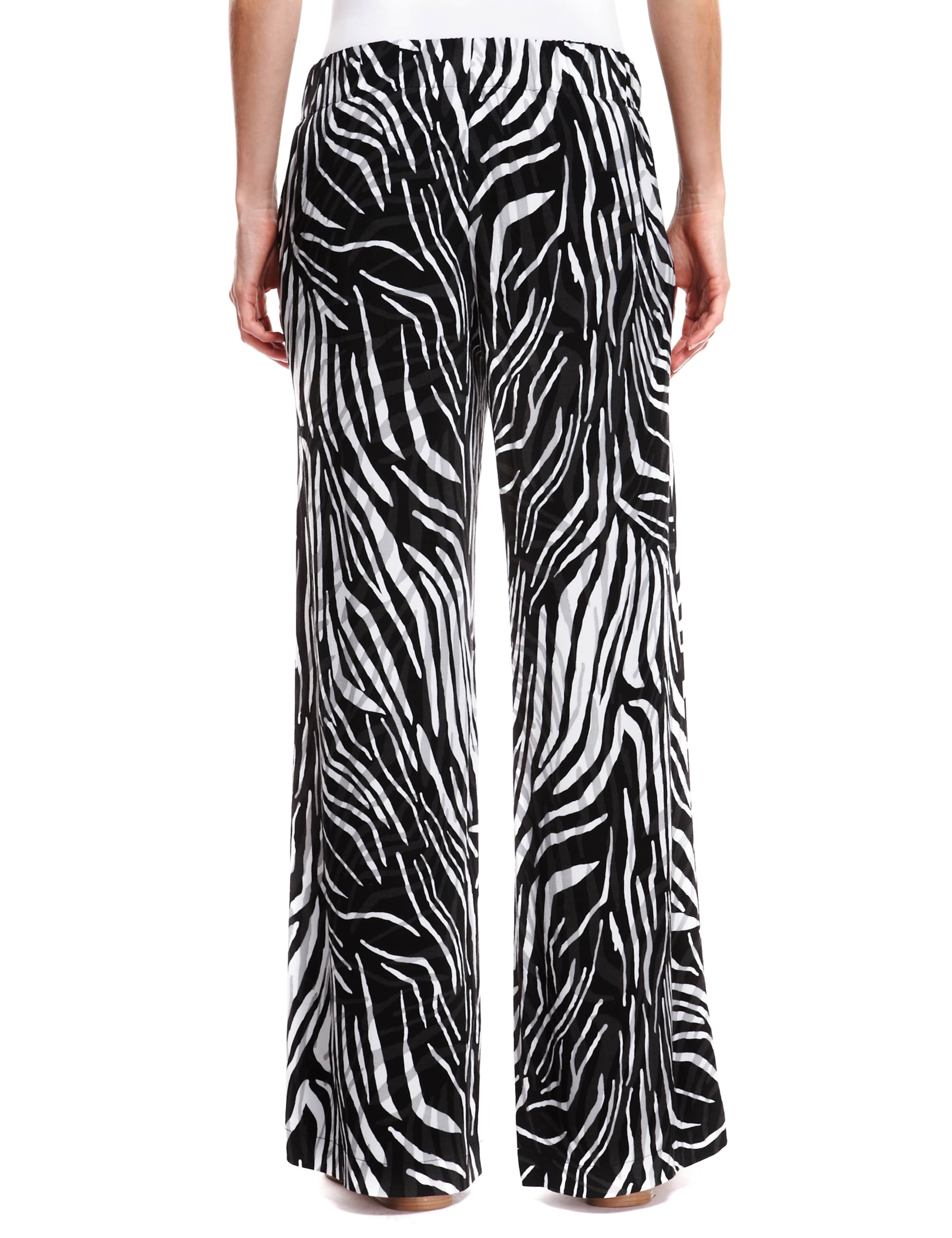 Wide Leg Zebra Print Trousers 5 of 5