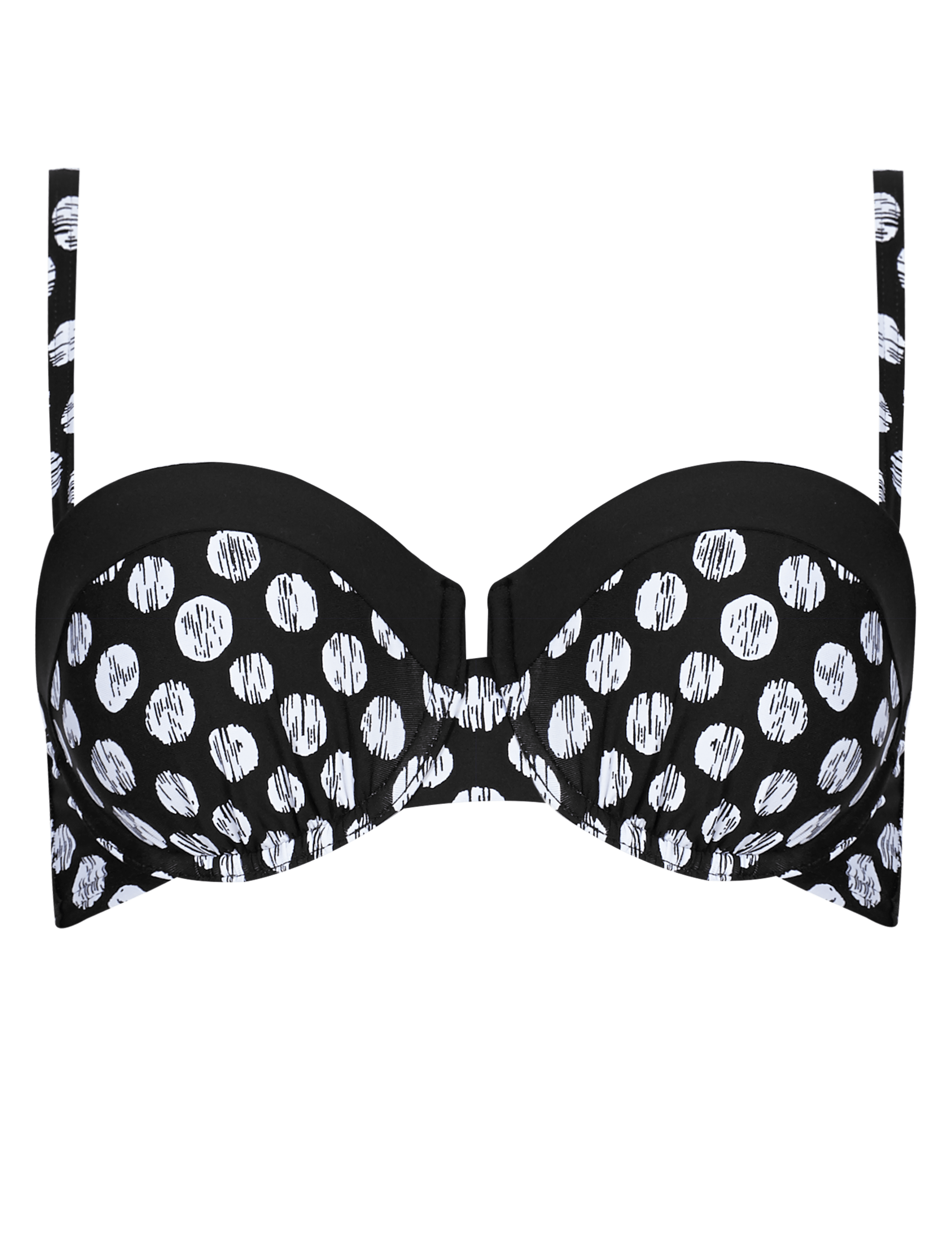 Underwired Padded Spotted Bikini Top 2 of 6